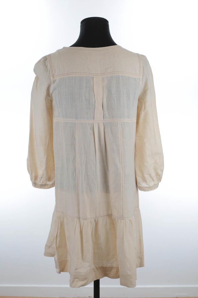 Silk dress ISABEL MARANT - Seconde Main Beige