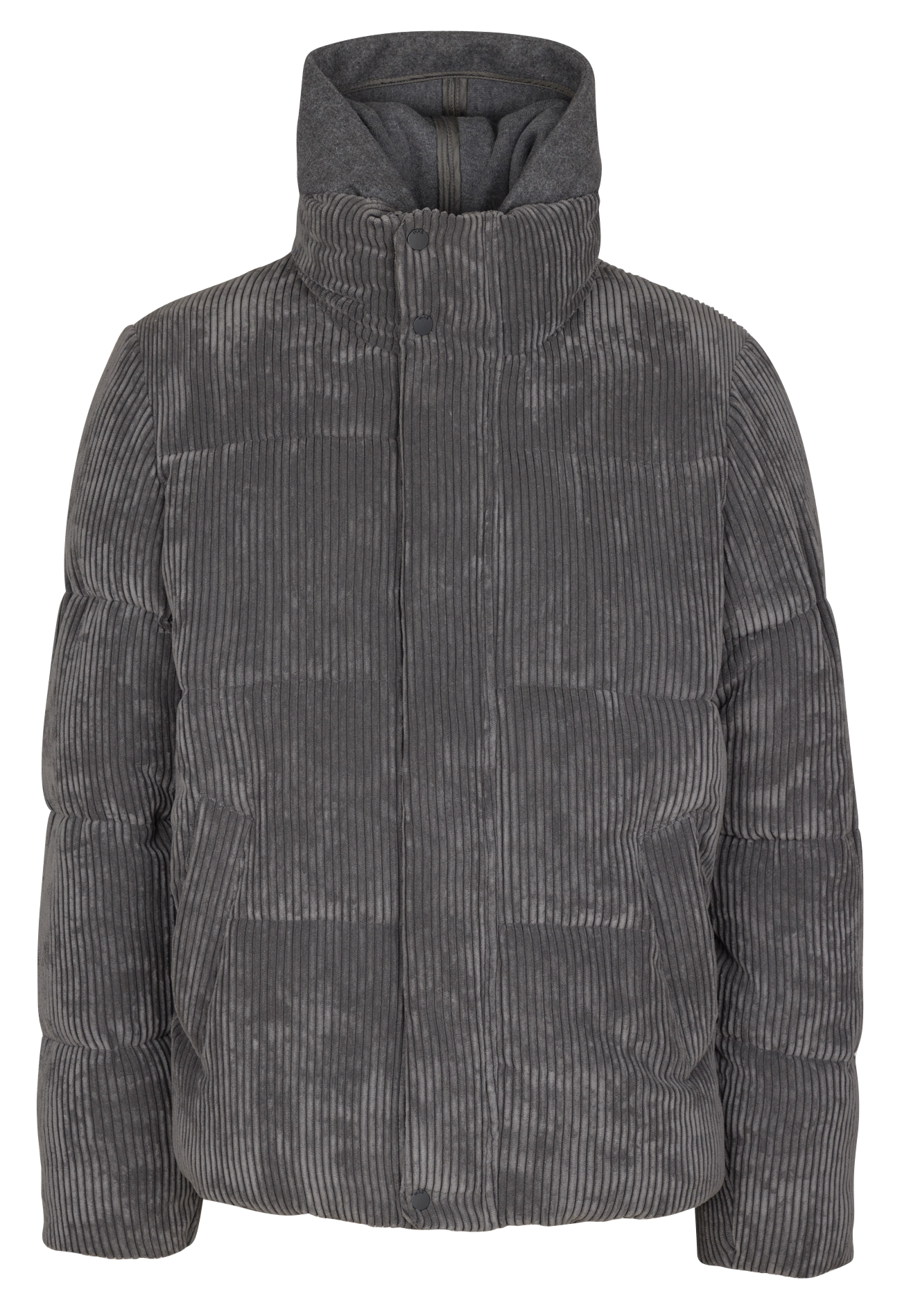 Oversize gerippte Daunenjacke IKKS Grau
