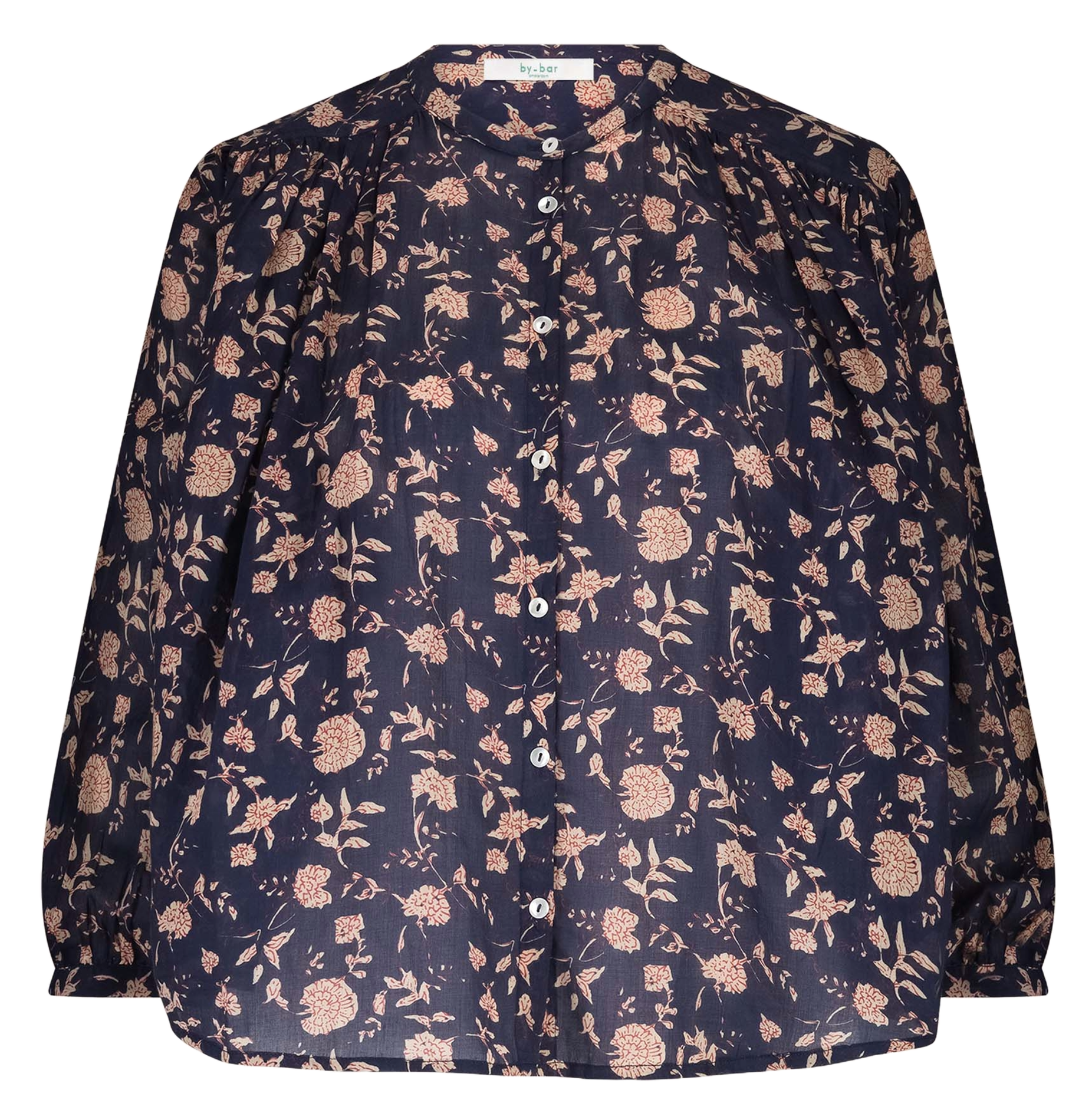 Blouse col rond imprimée BY BAR Bleu