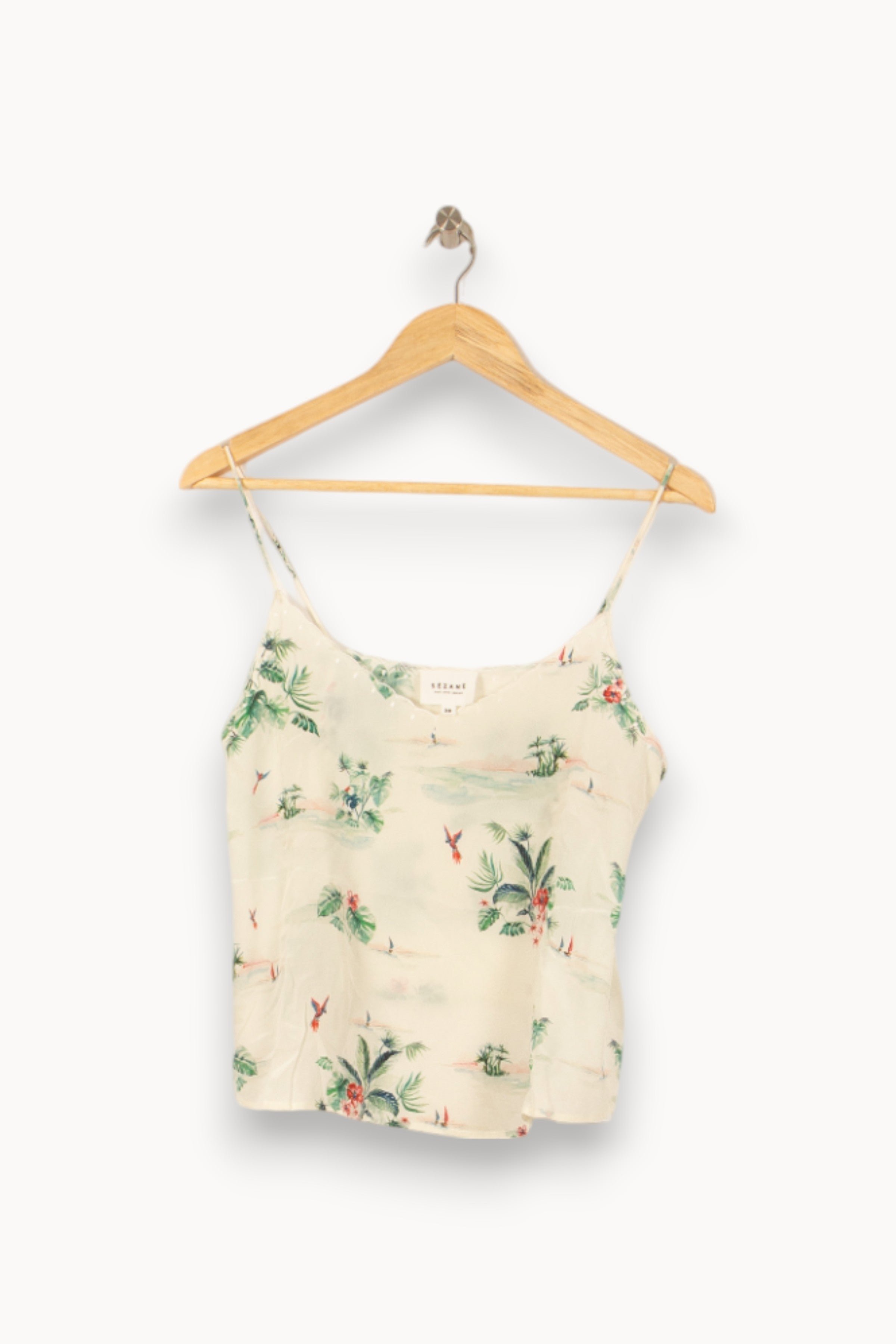 Top &amp; tank top SEZANE - Seconde main Green
