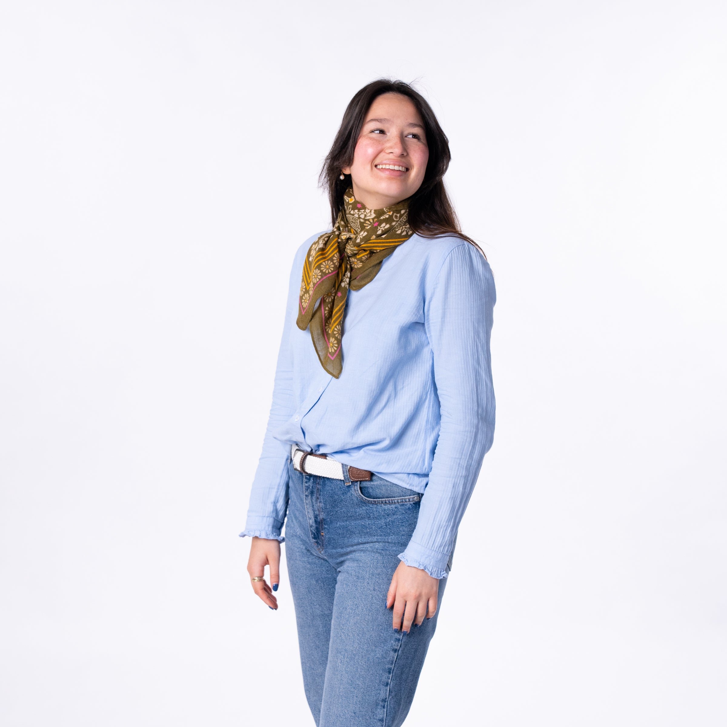 Constance wool scarf Khaki