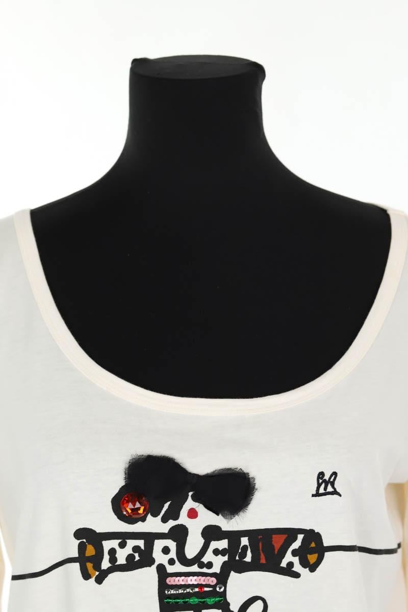 Cotton T-shirt SONIA RYKIEL - Seconde Main Beige