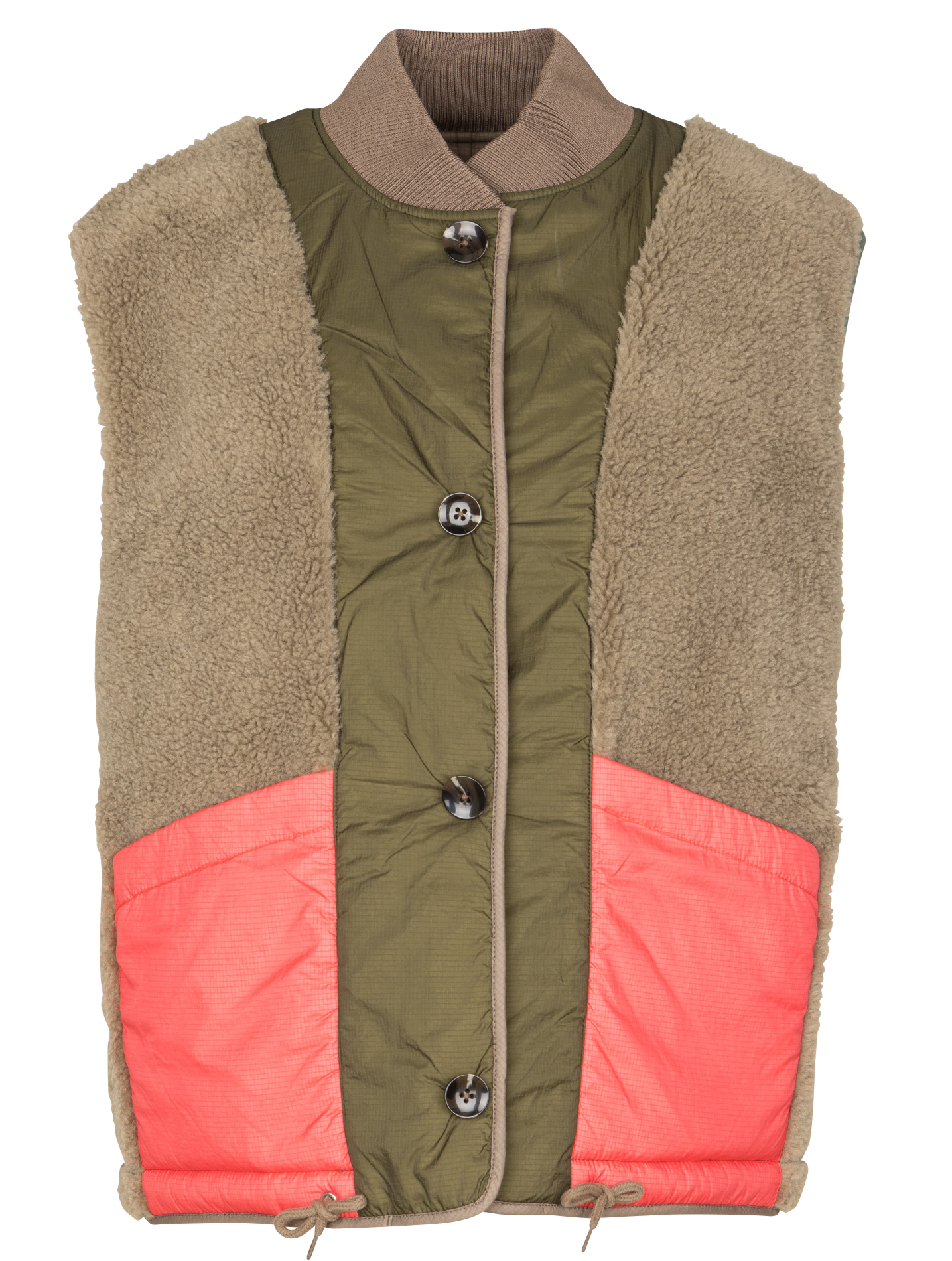 Oversized omkeerbare jas BELLEROSE Groen