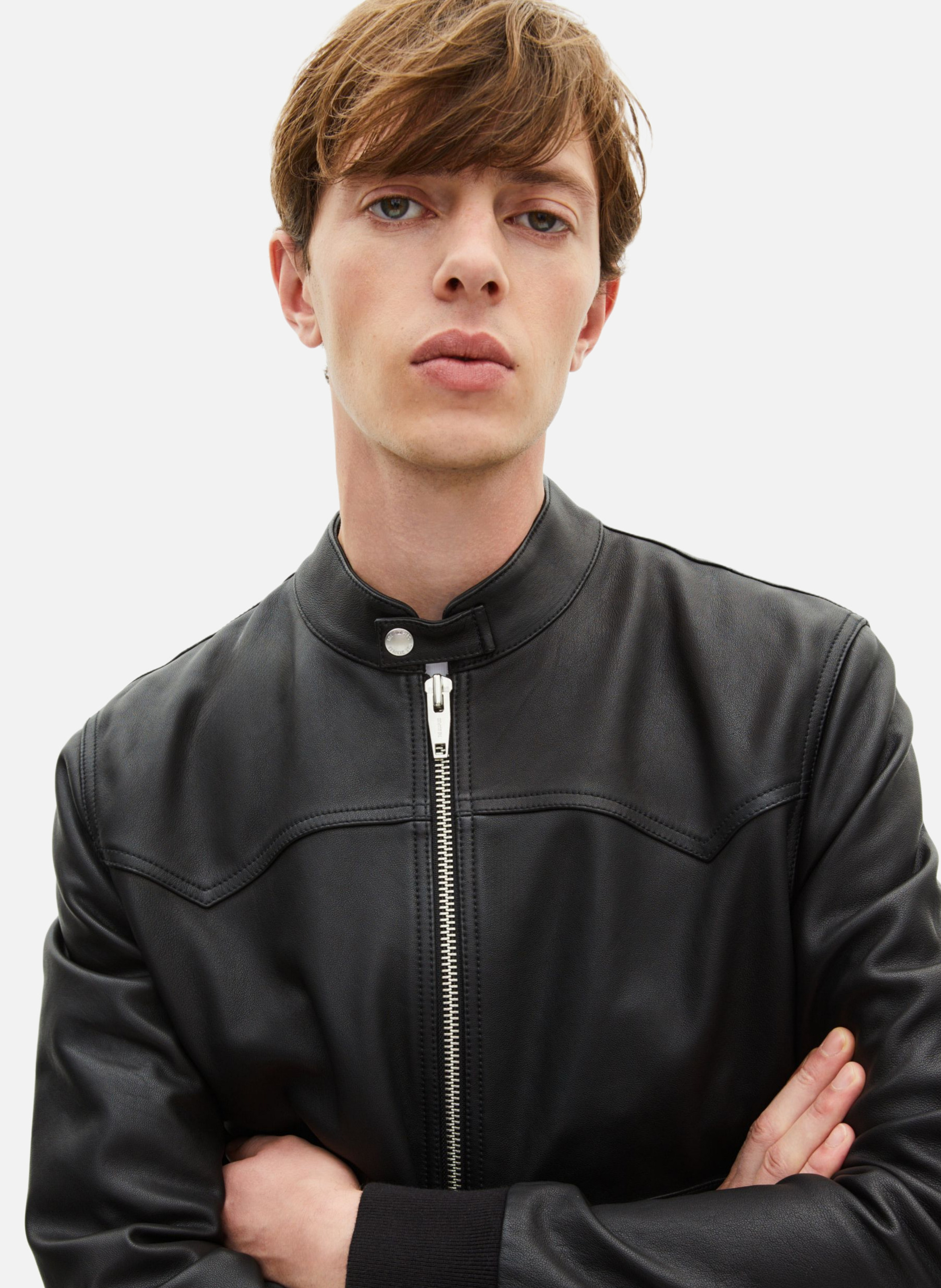 Bengale suede zipped jacket THE KOOPLES Black