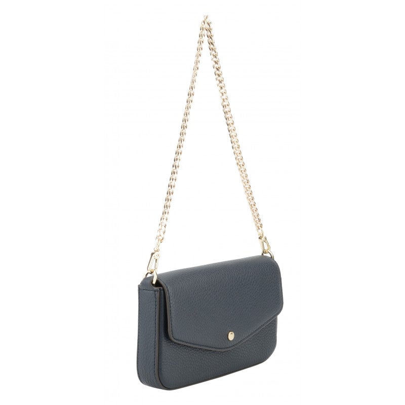 Clutch bag - calfskin POURCHET Blue