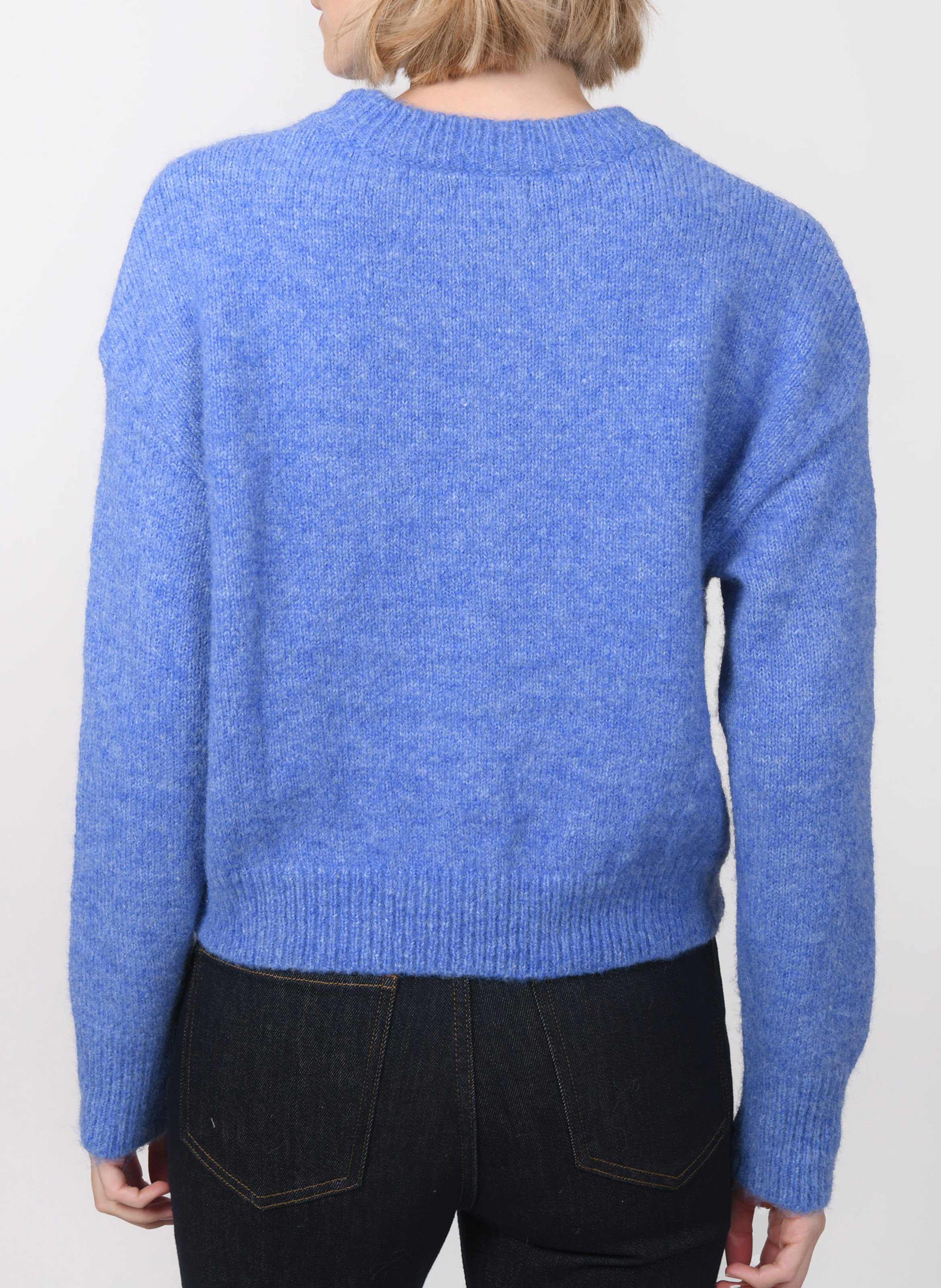 Pull oversize col rond KOOKAI Bleu