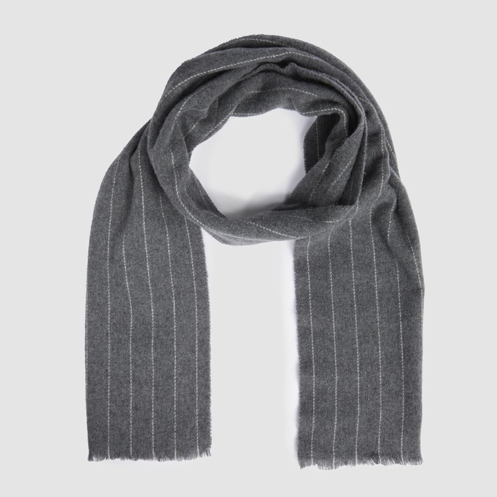 Écharpe homme 100% pure laine PIQUADRO Gris
