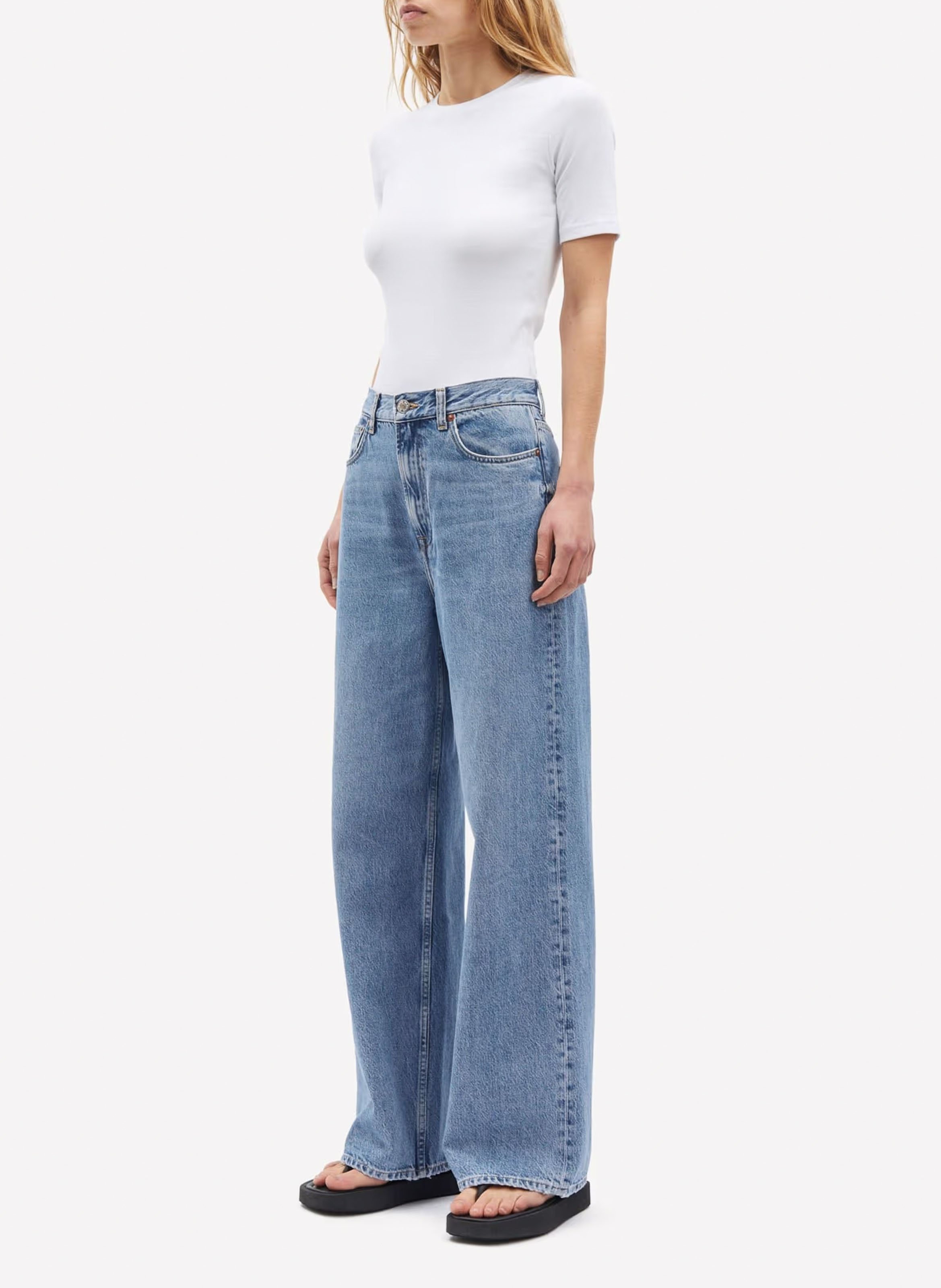 Tee-shirt manches courtes en coton organique SAMSOE SAMSOE Blanc