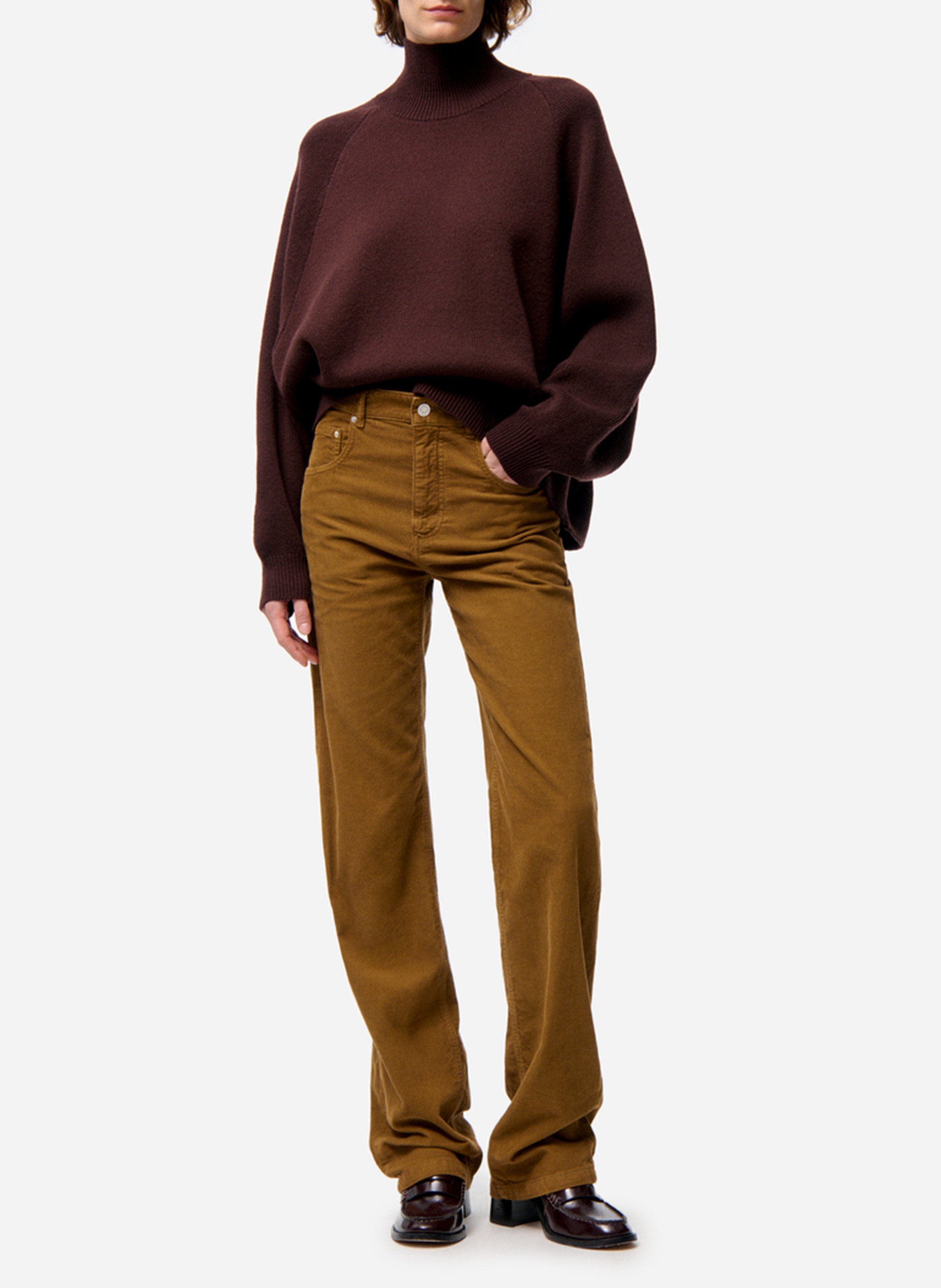 Rechte corduroy jeans VANESSA BRUNO Bruin