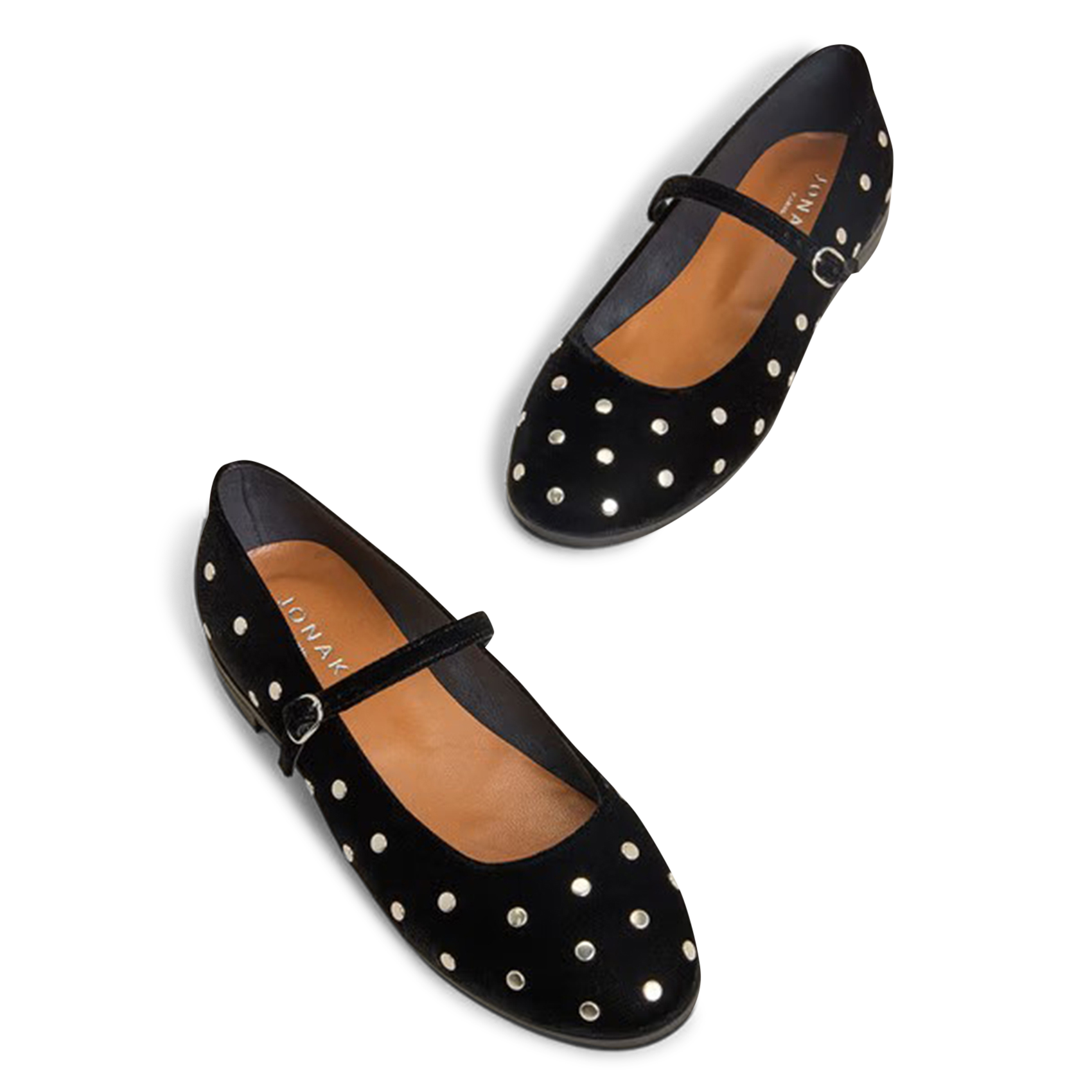 Ballerines en velours JONAK Noir