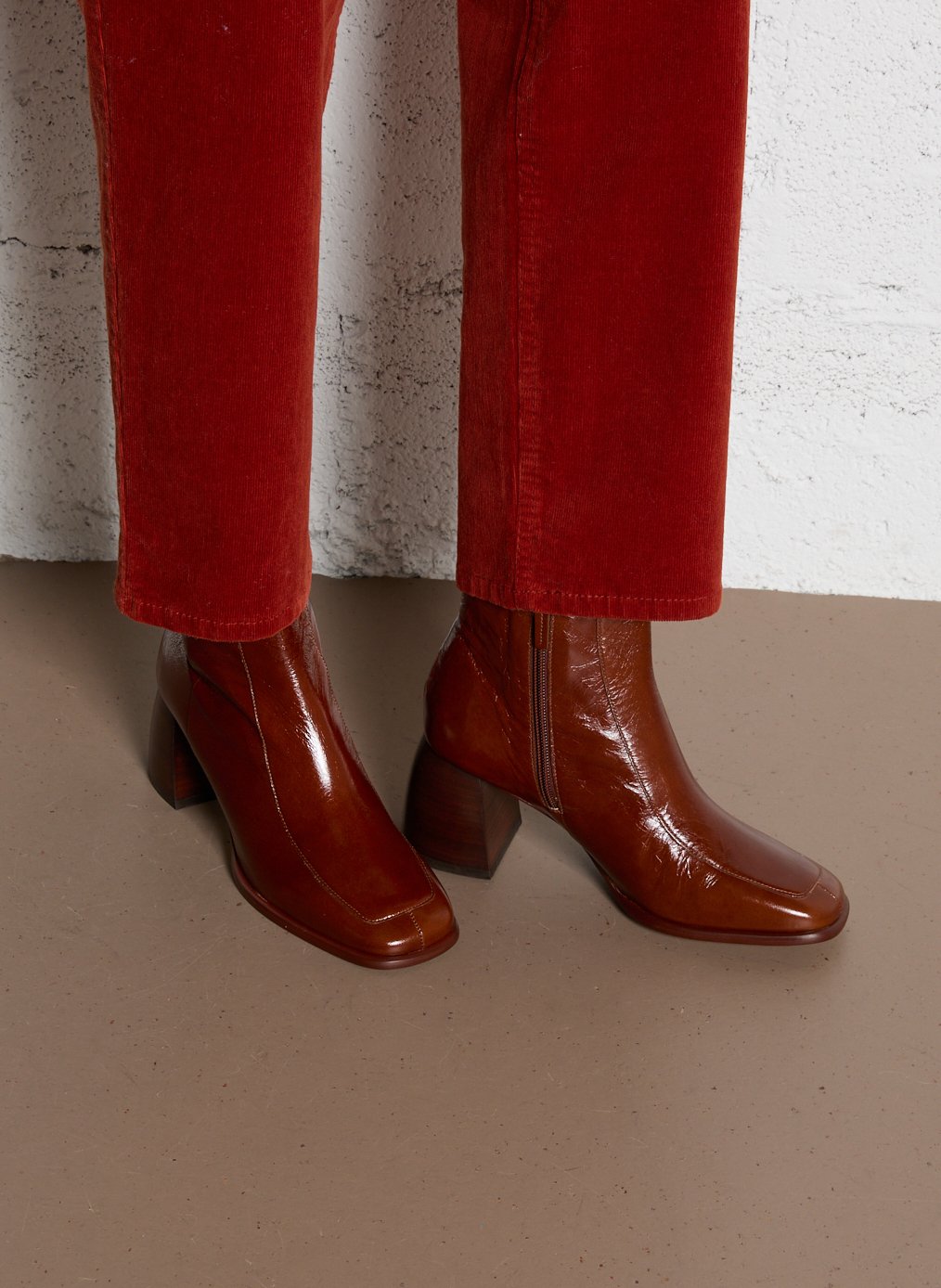 Bottines en cuir BOCAGE Marron