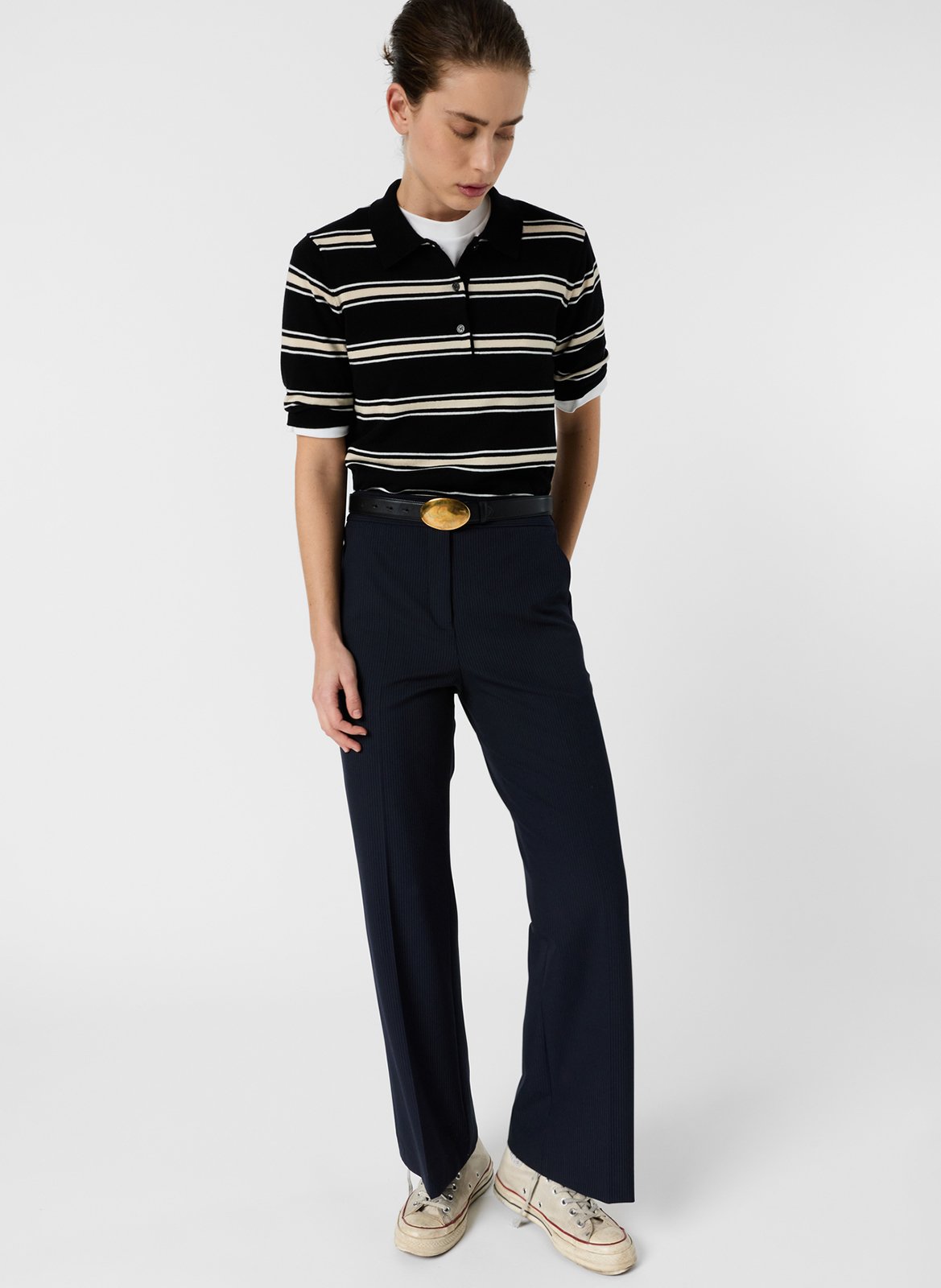 Pantalon de tailleur droit GERARD DAREL Bleu