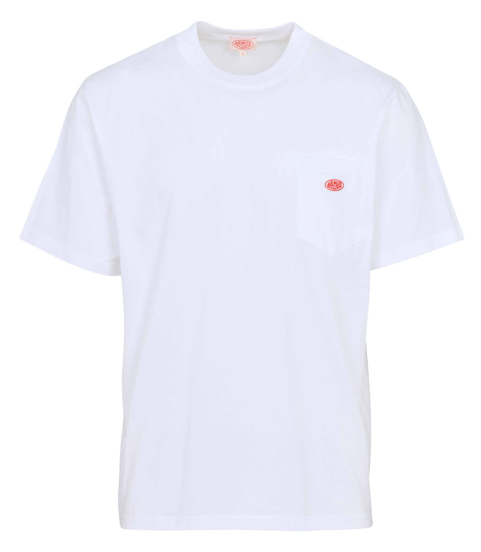 Recht T-shirt van ribtricot met ribboordjes | biokatoen ARMOR LUX