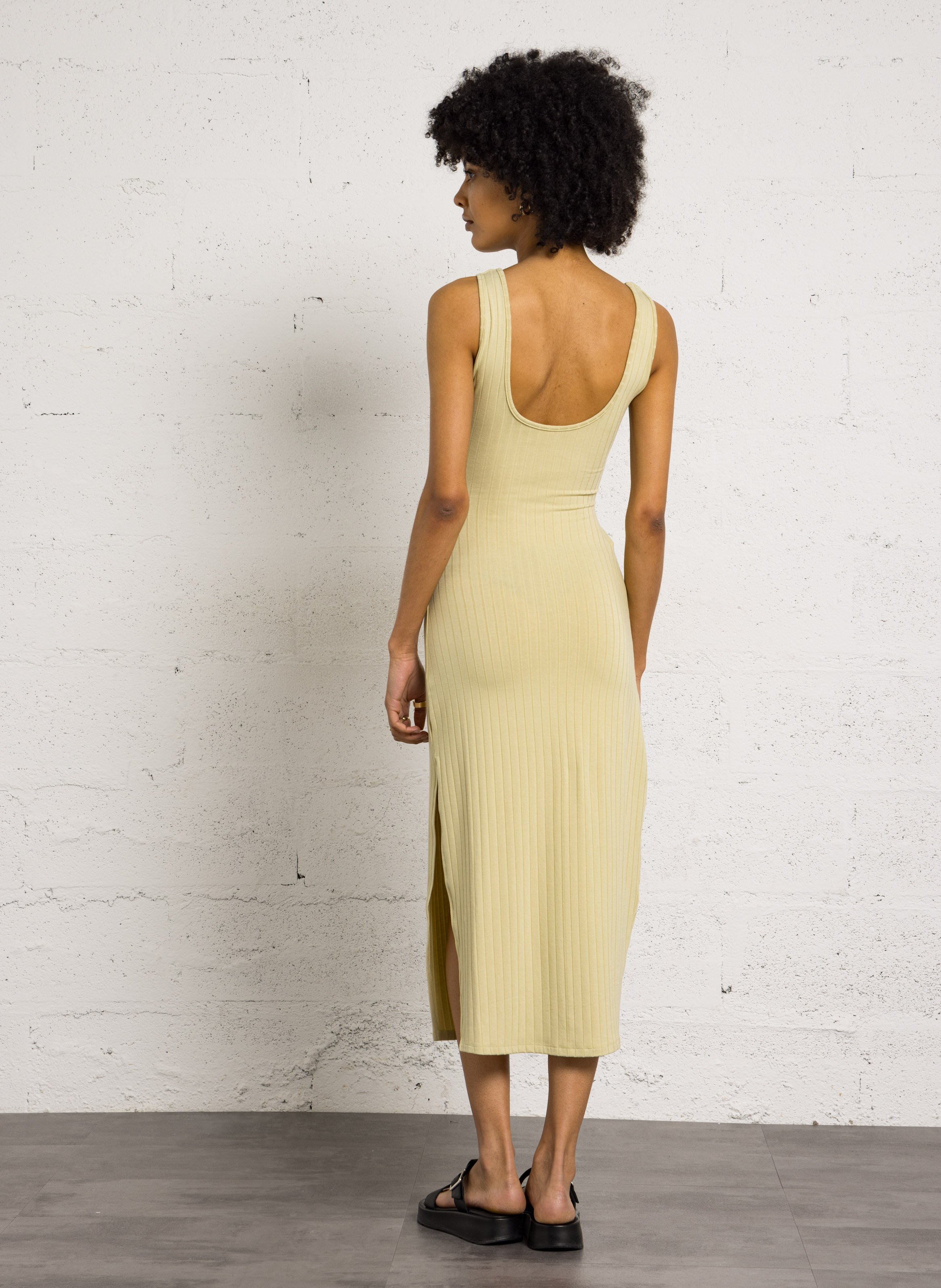 Round-neck midi dress BILLABONG Green