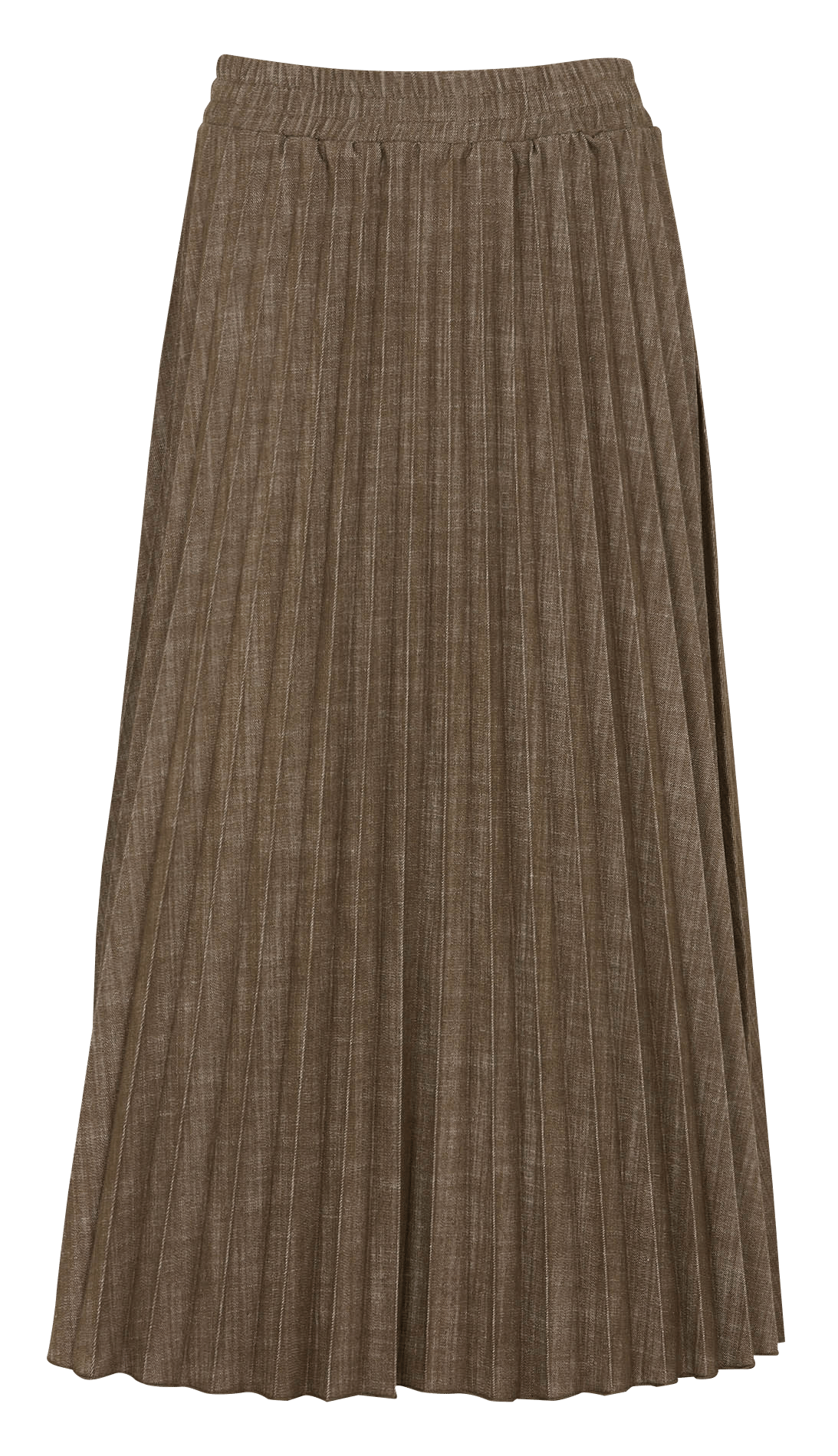 Flared Denim Skirt in Mixed Cotton LA FEE MARABOUTEE Green