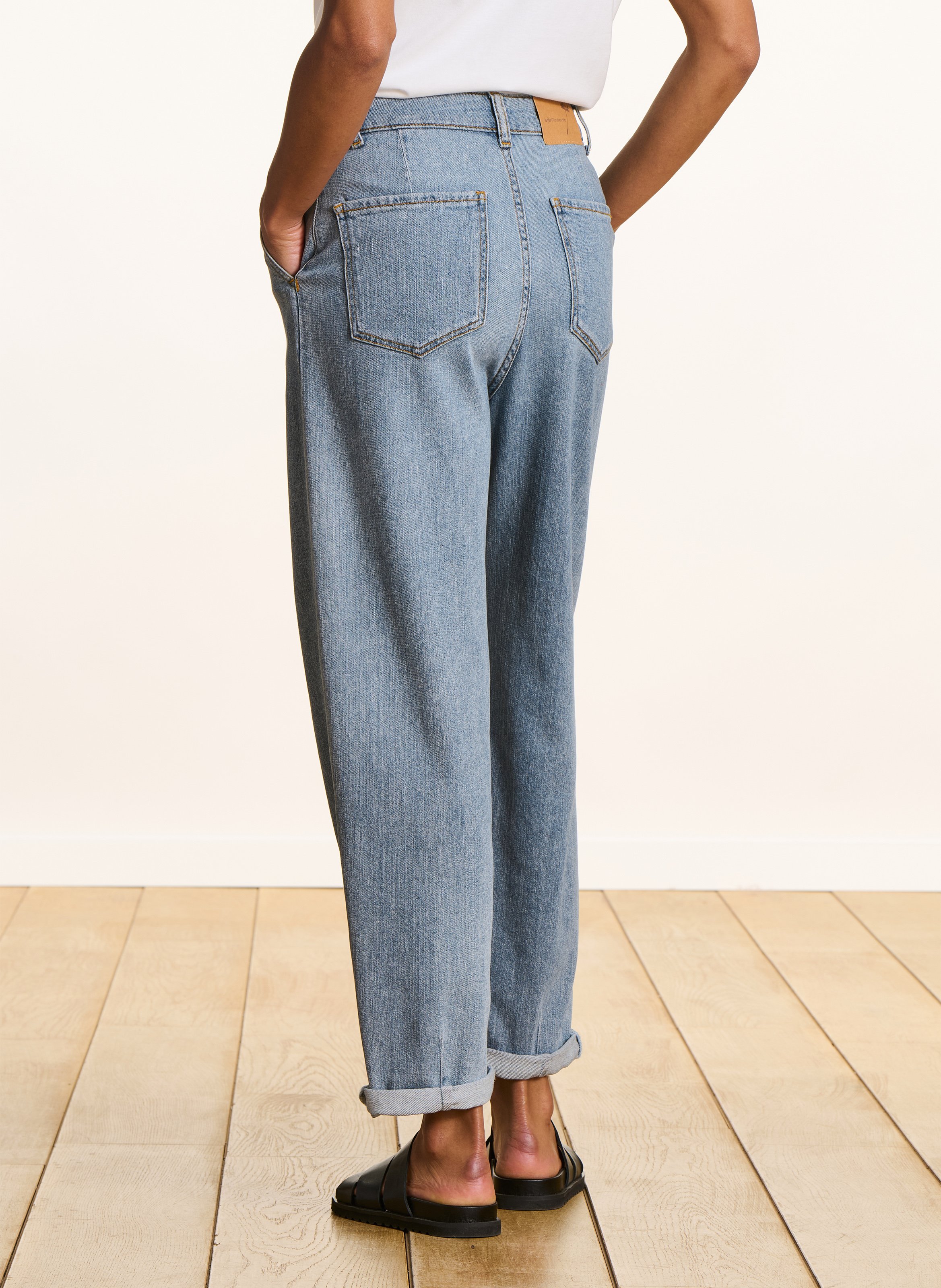 7/8-Länge Straight Leg Jeans LA FEE MARABOUTEE Blau