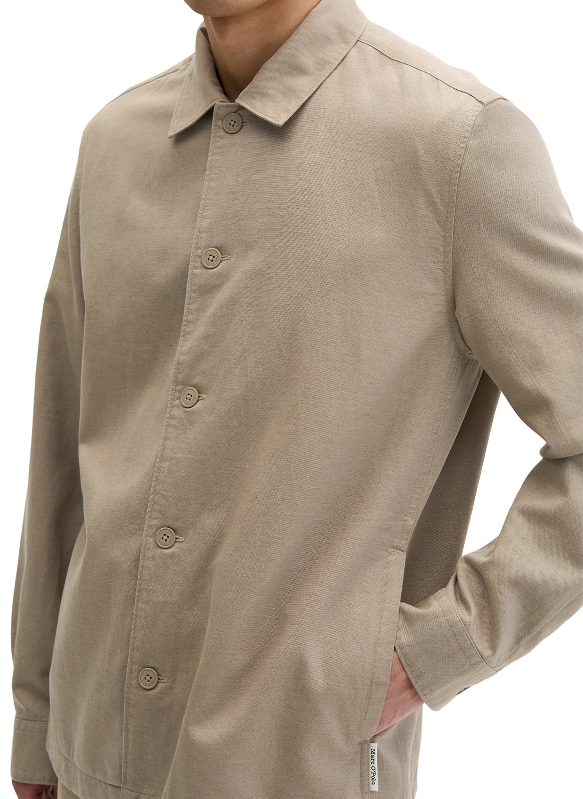 Chemise col classique  Beige