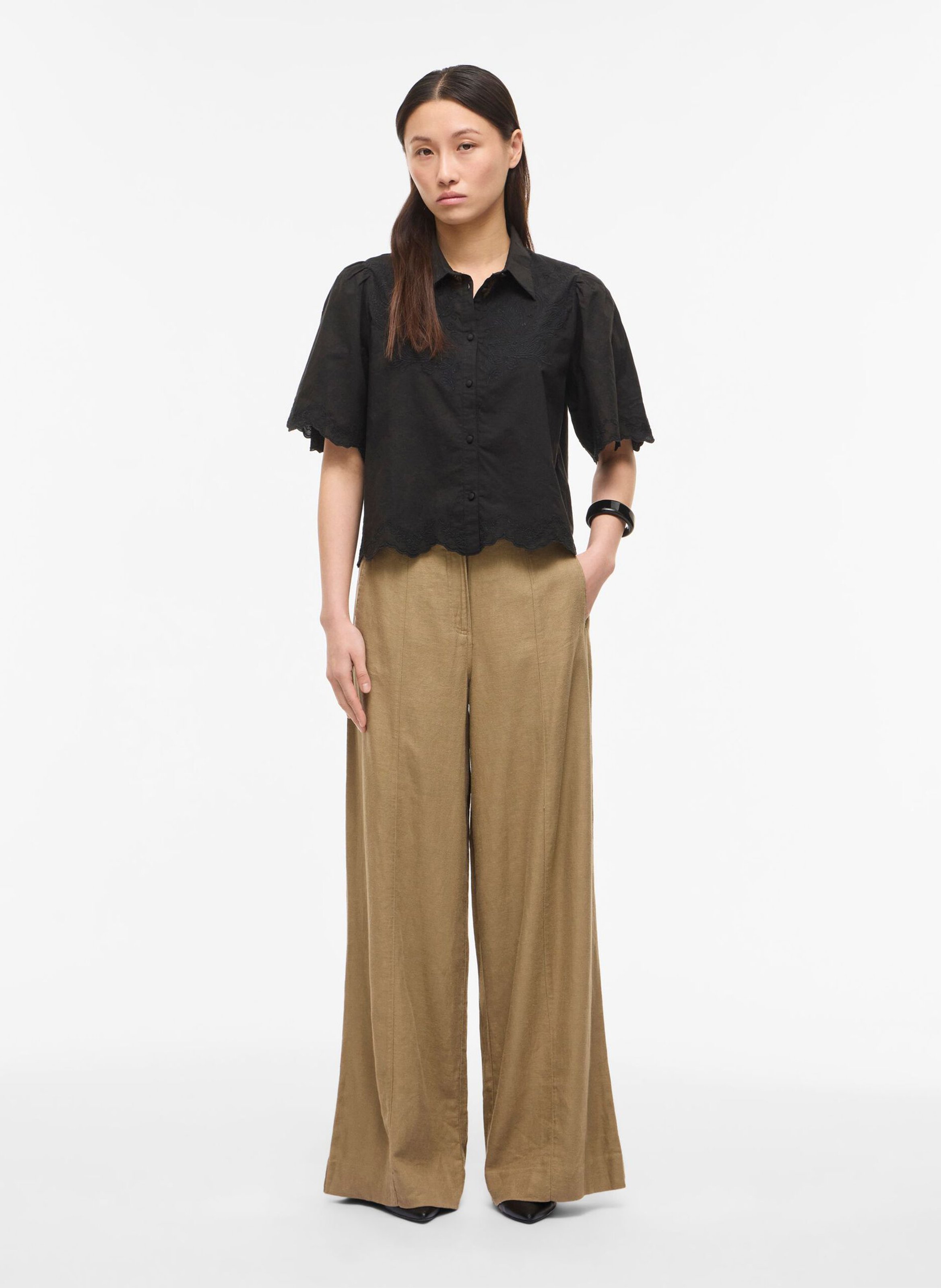 Bluse aus Bio-Baumwolle ROUGE EDIT Grau