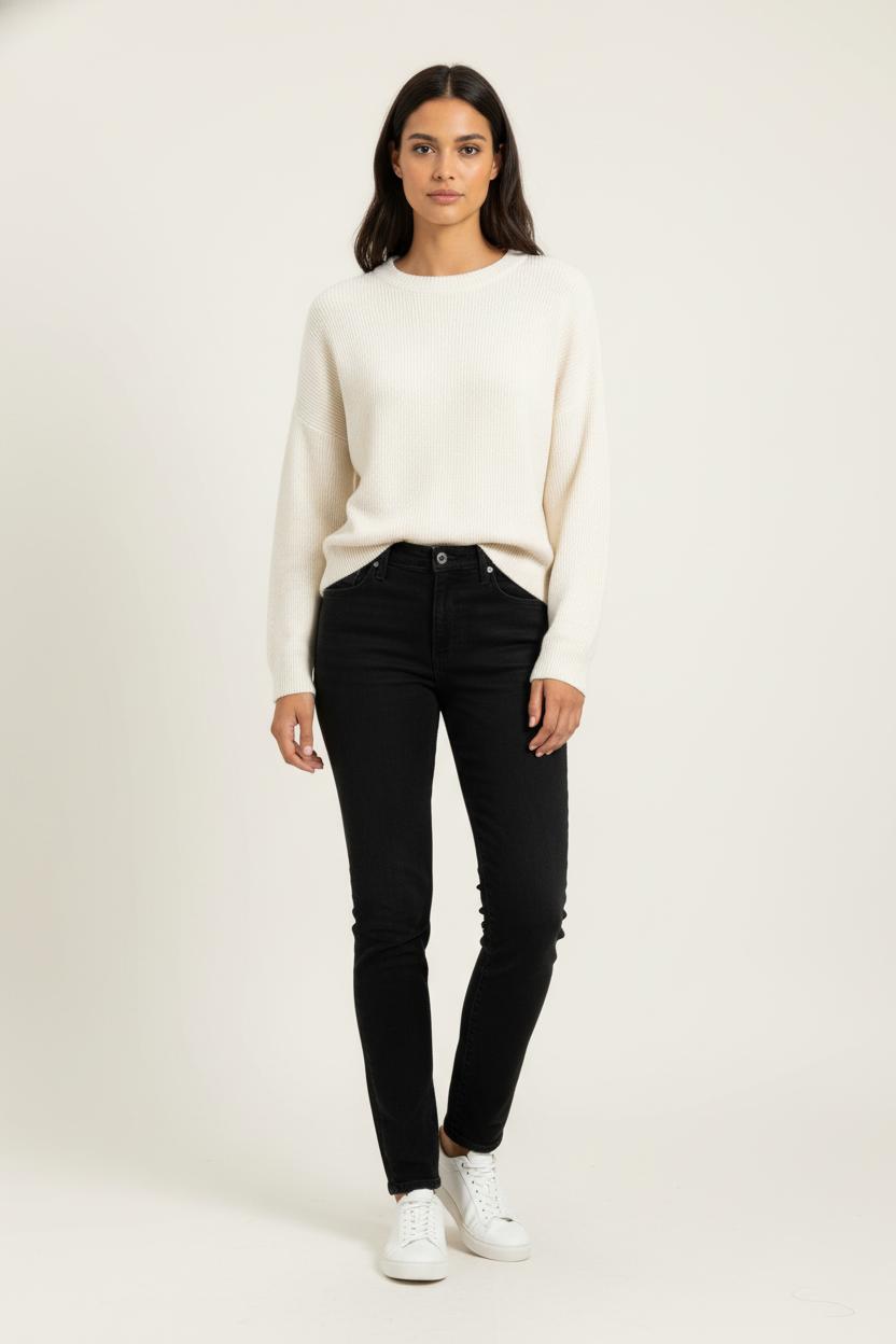 Cropped slim jeans with studs LEVI'S - Seconde main Black