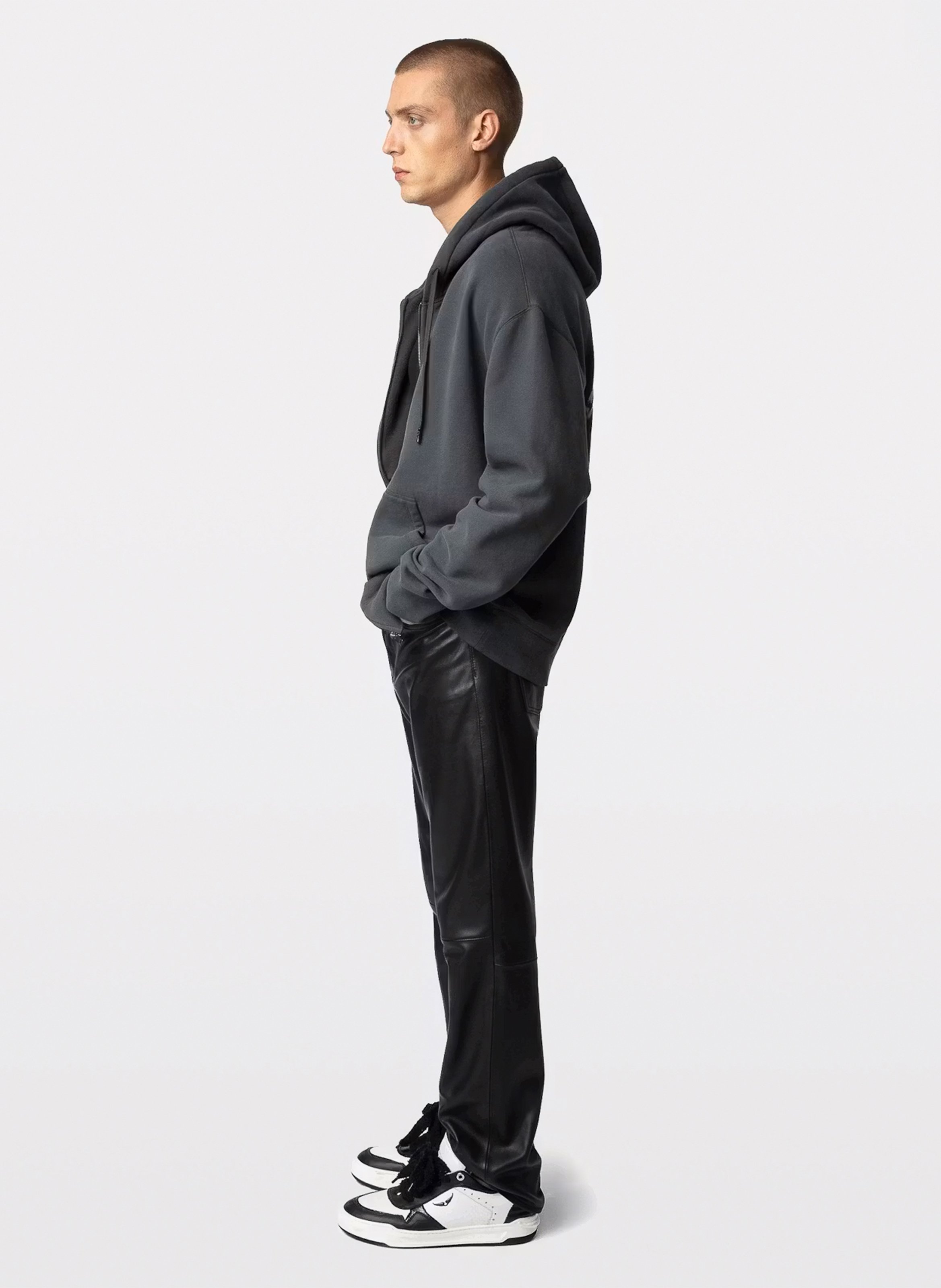 Sweat droit en coton mélangé ZADIG&VOLTAIRE Gris