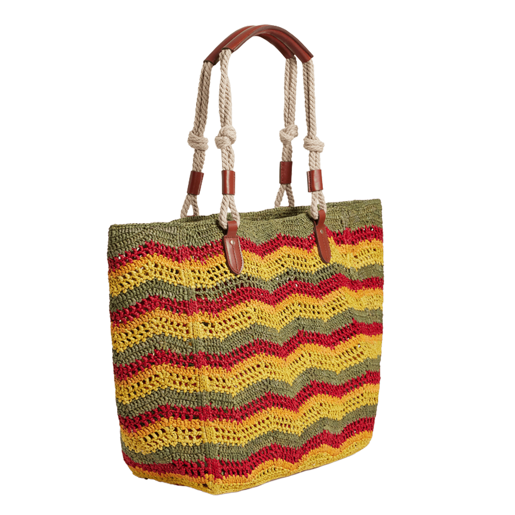 Sac porté épaule en raphia VANESSA BRUNO Multicolore
