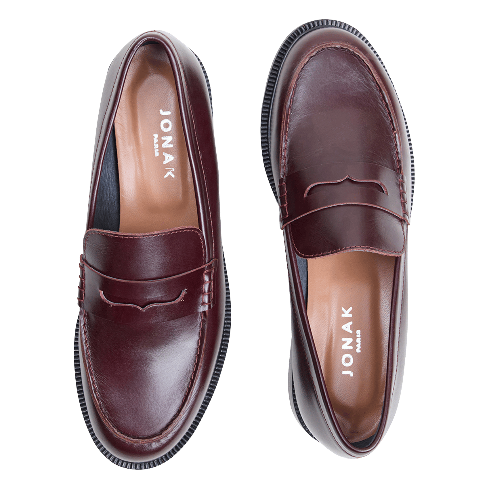 Leather loafers JONAK Brown