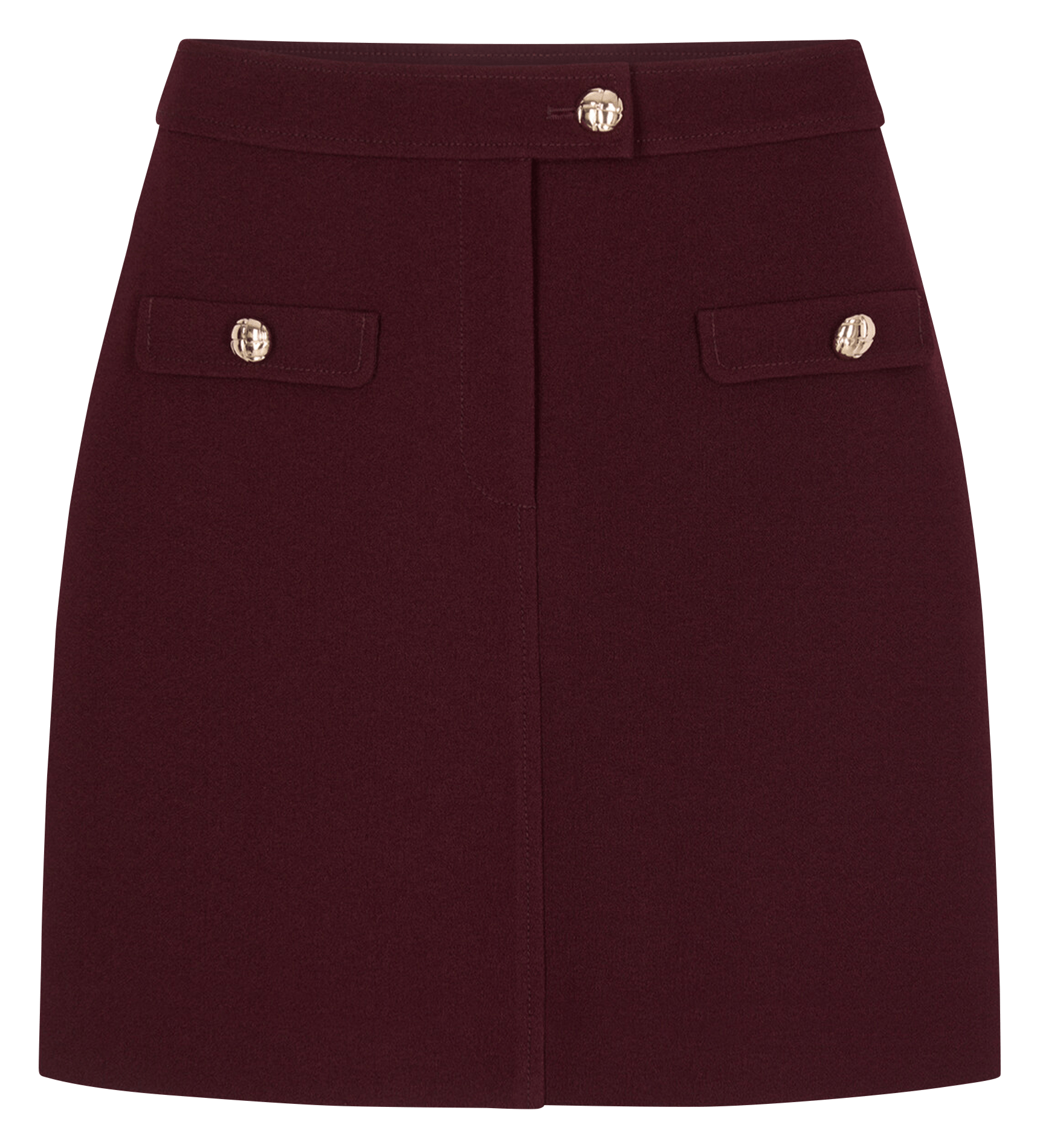 Short straight skirt MORGAN Plums