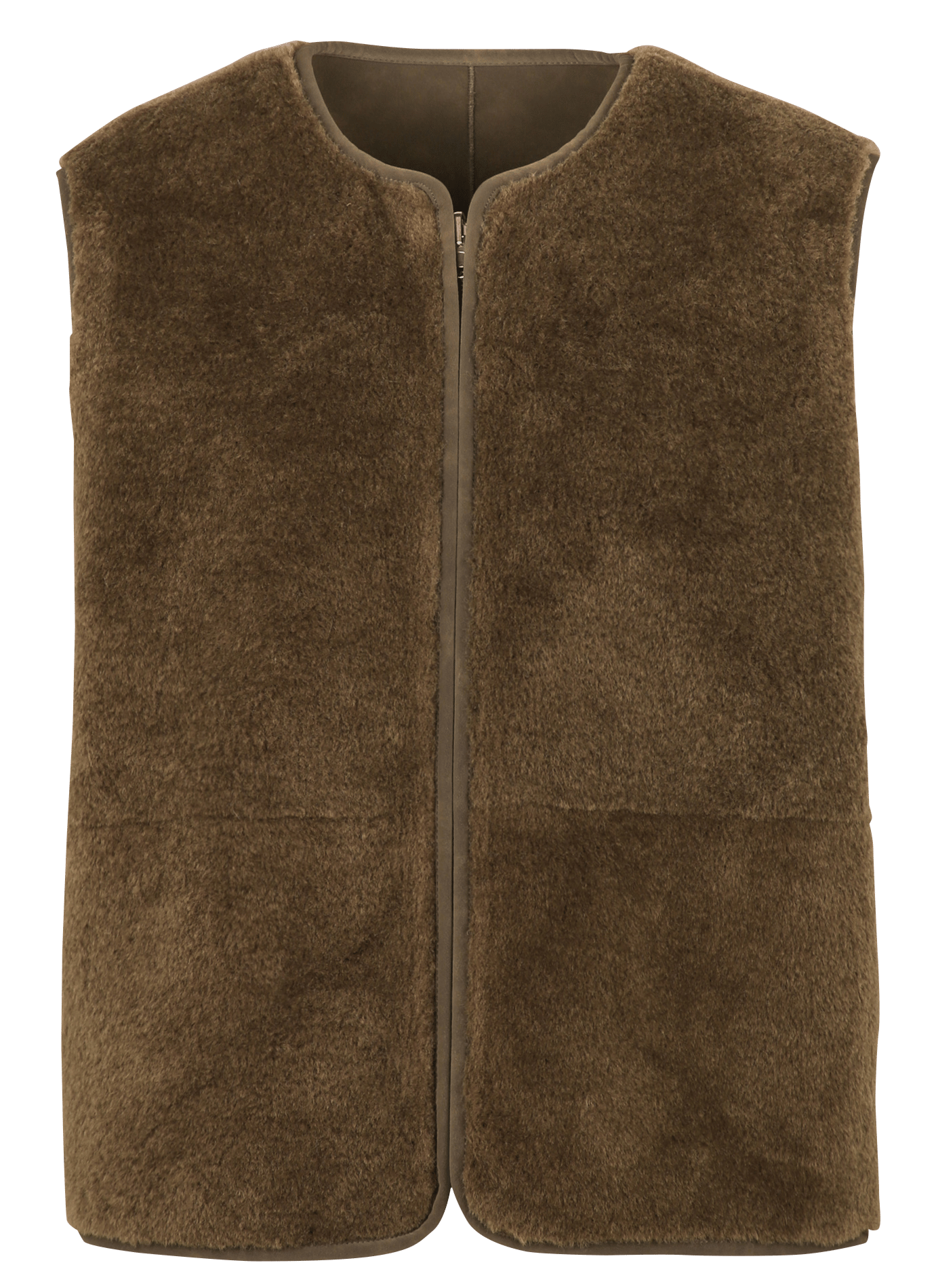 Veste col rond BELLEROSE Marron