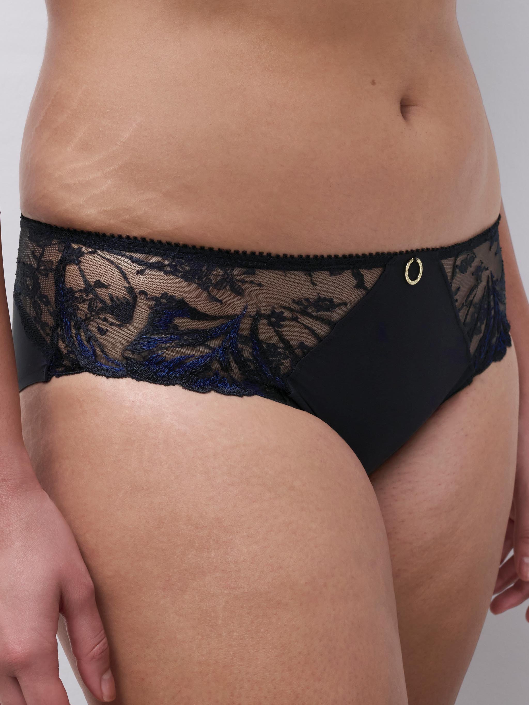 Floral Embroidered Culottes CHANTELLE Black