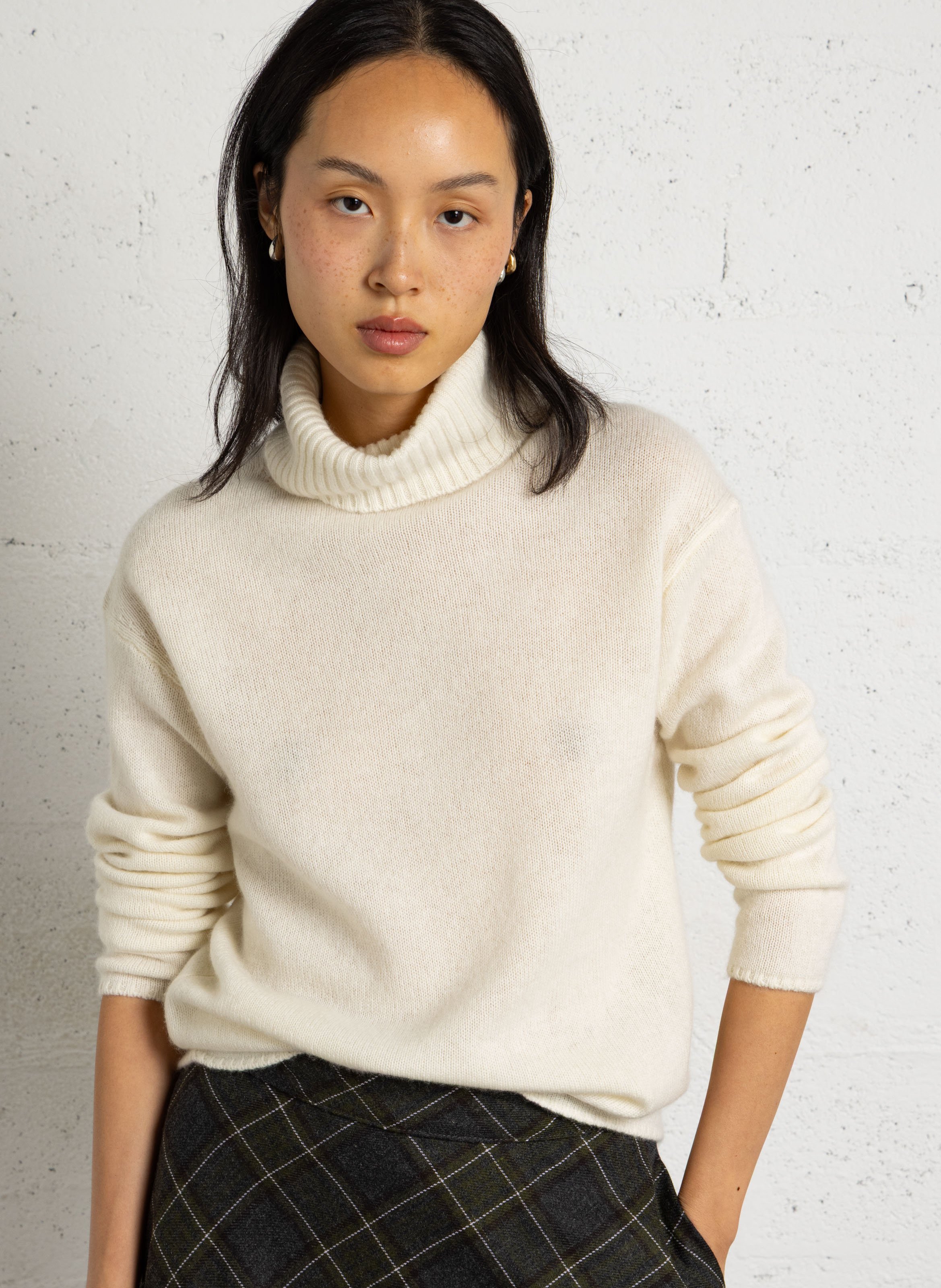 Straight cashmere sweater MAISON 123 White