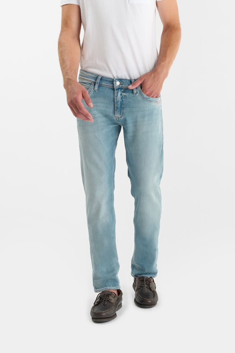 Straight-leg zip jeans LE TEMPS DES CERISES Blue