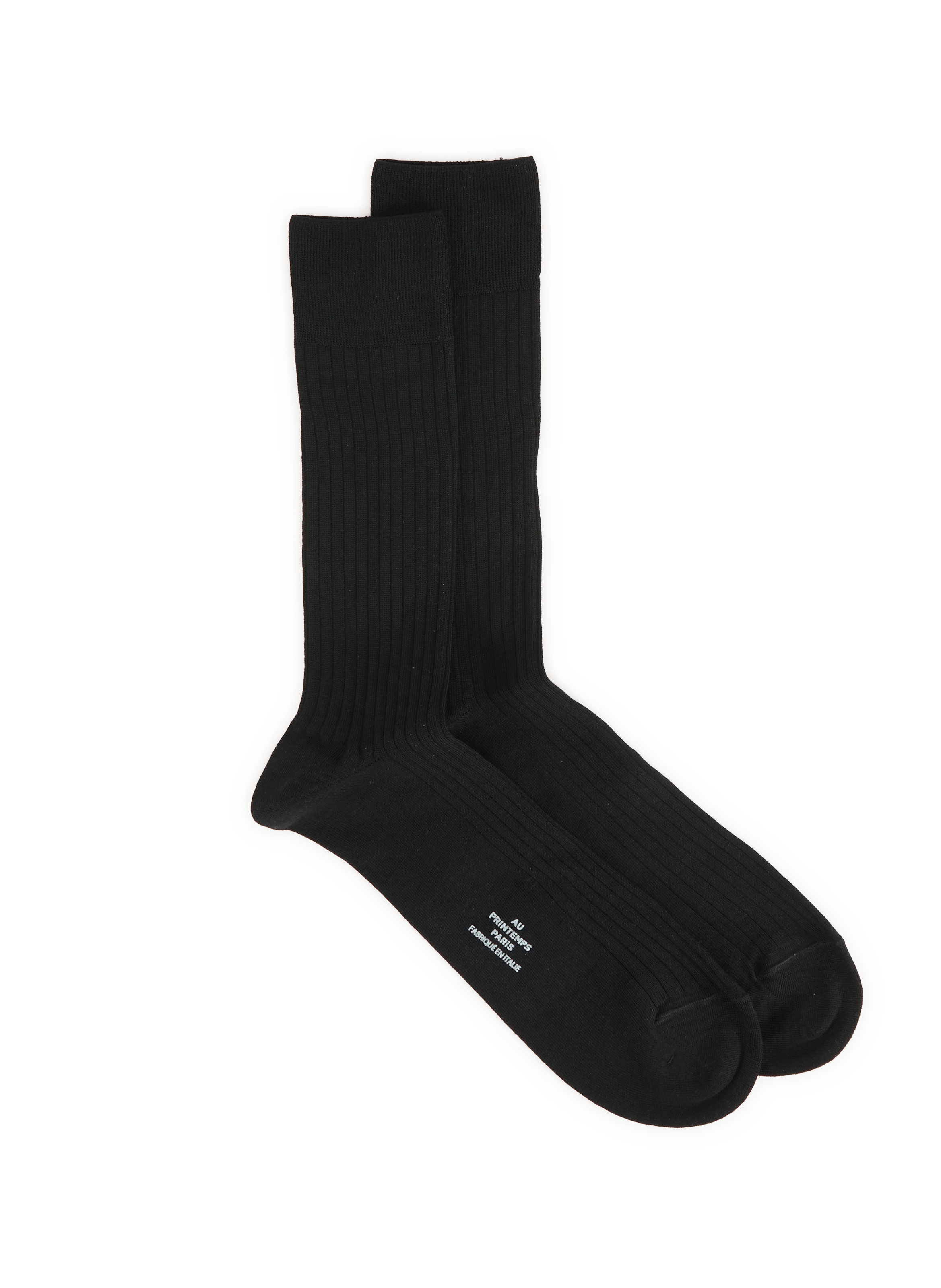 Ribbed knee-high socks in a merino wool blend AU PRINTEMPS PARIS