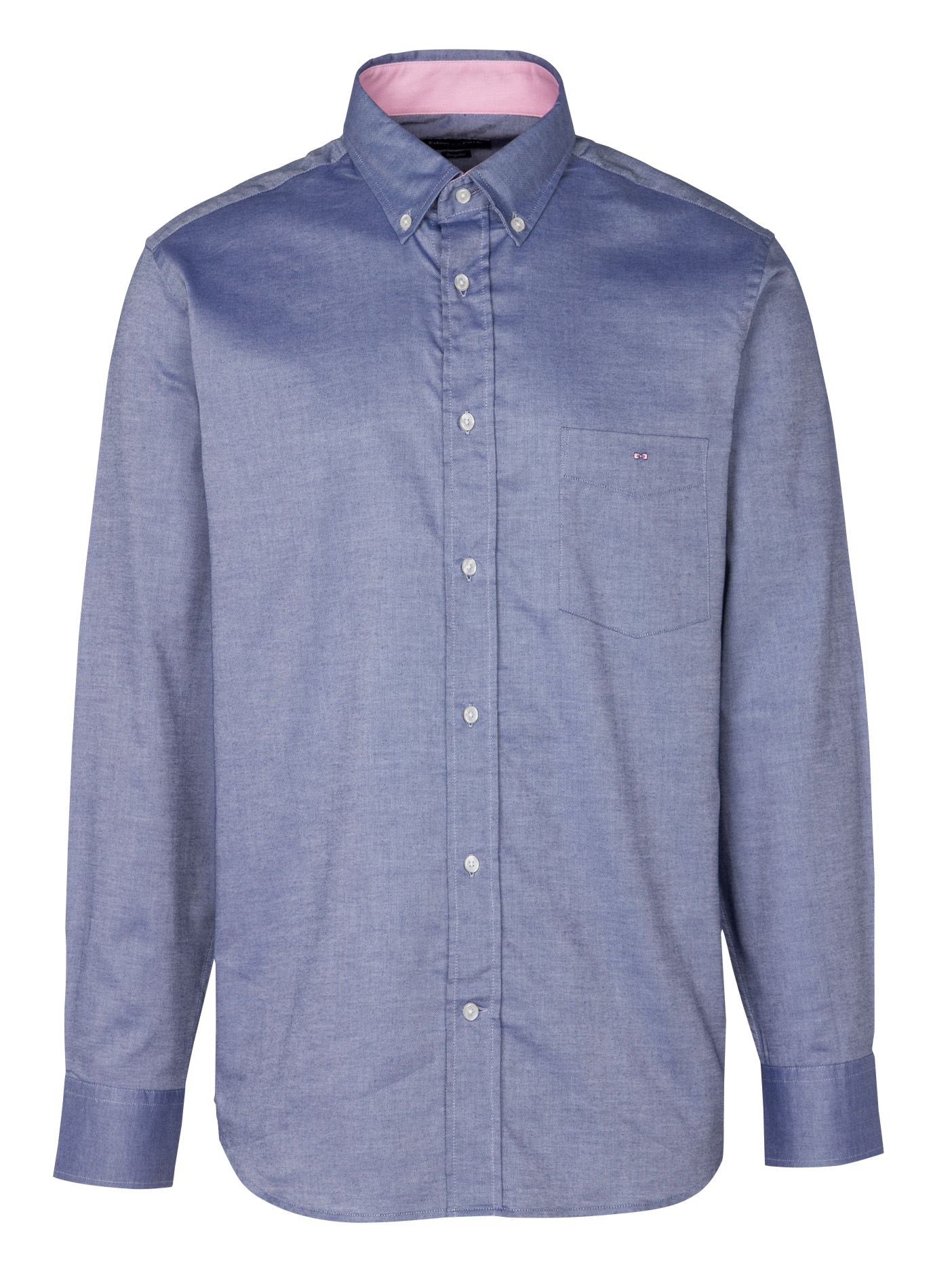 Chemise droite col classique en coton EDEN PARK Bleu