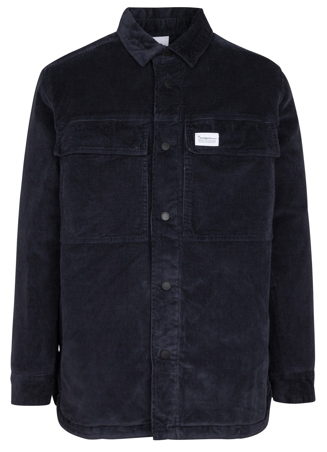 Jasje met klassieke kraag | biokatoenblend KNOWLEDGE COTTON APPAREL