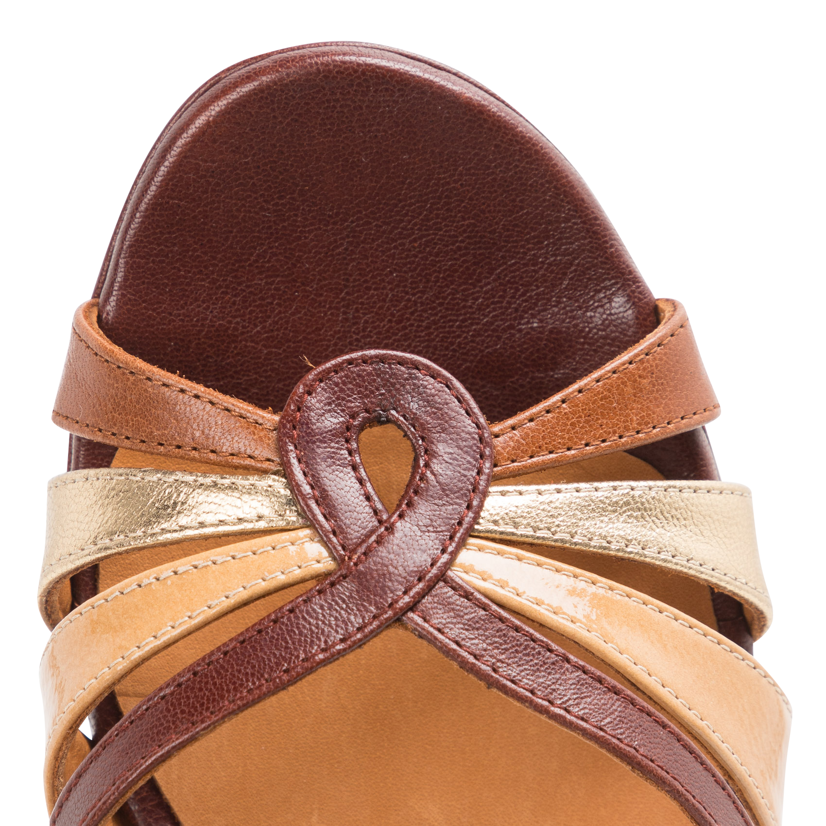 Hoge, leren sandalen CHIE MIHARA Veelkleurig