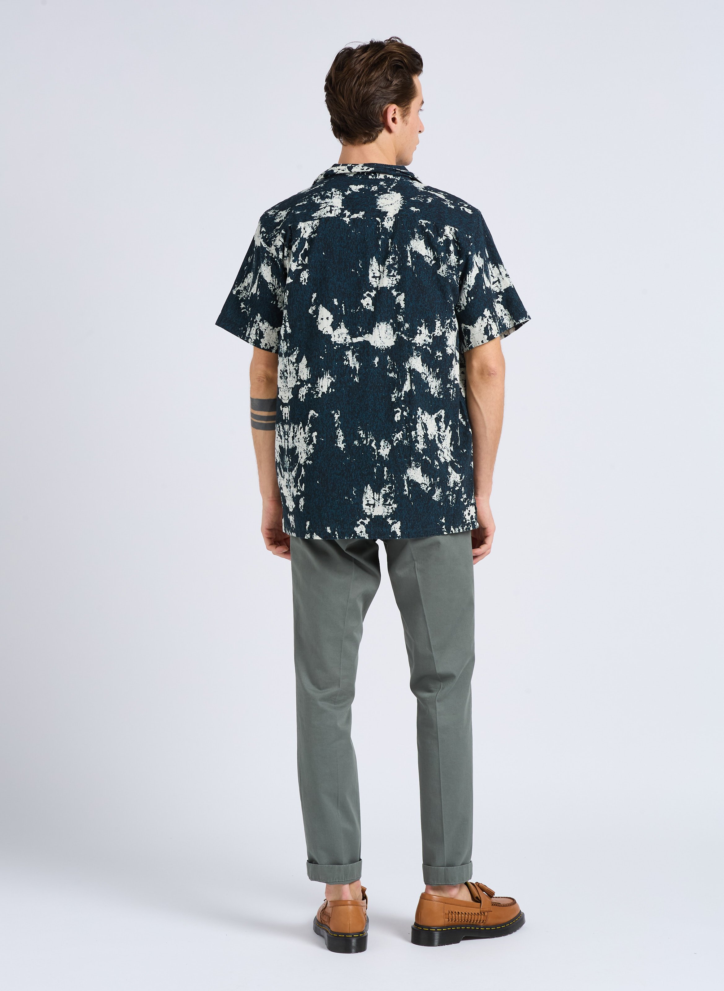 Organic cotton round-neck T-shirt FARAH Blue