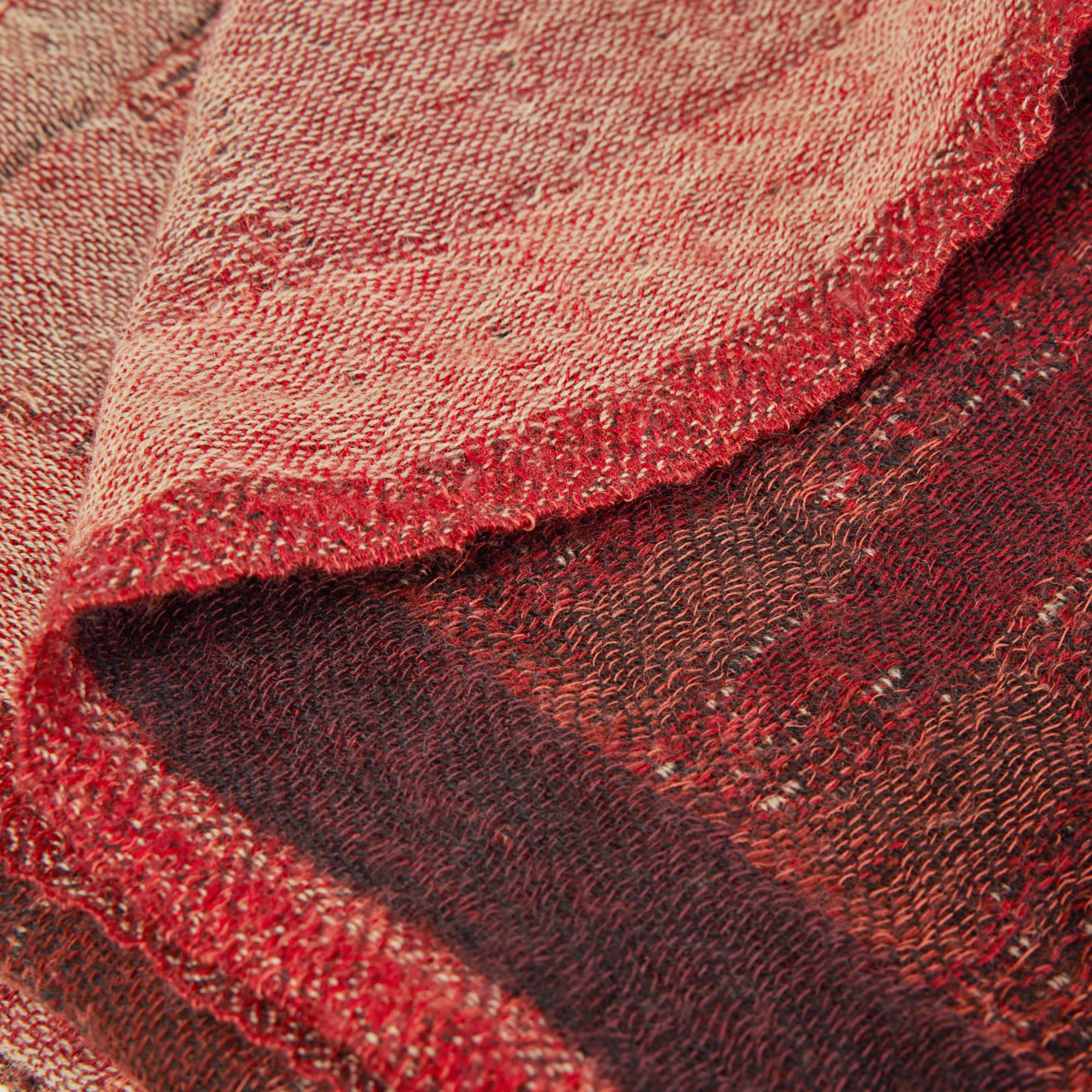 Plaid pure laine MADURA Rouge