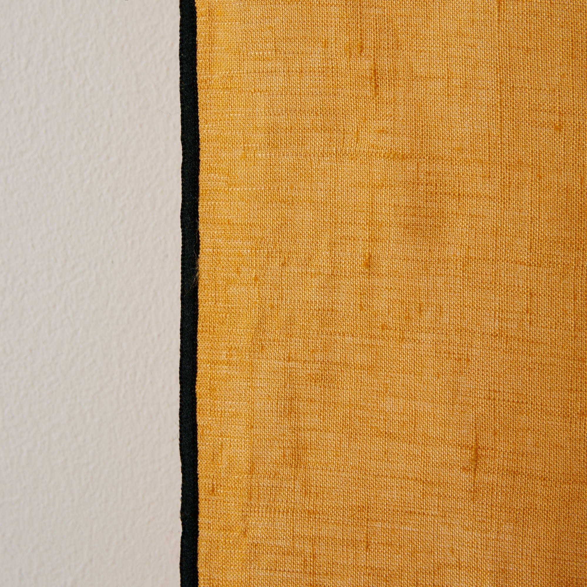 Rideau à oeillets noirs MADURA Yellow