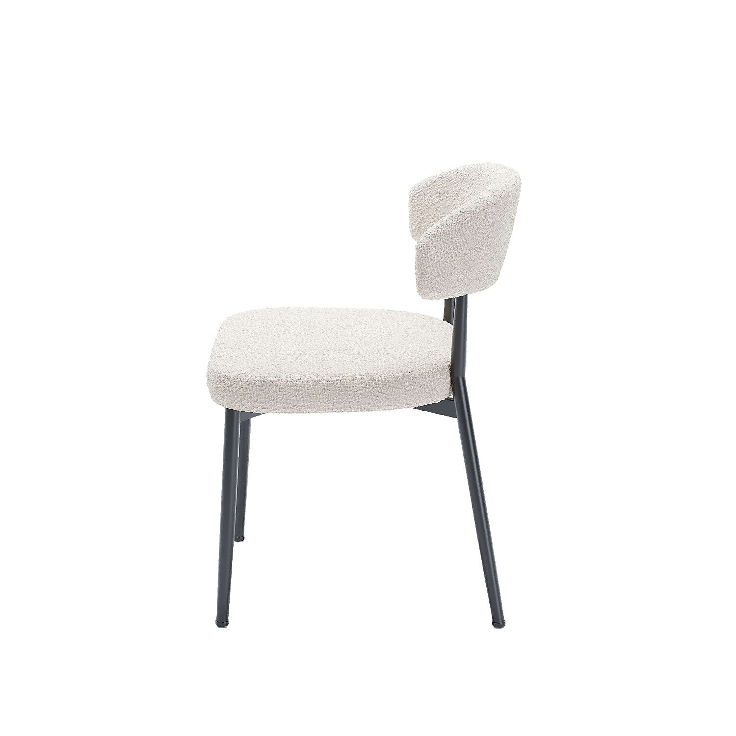 Set of 2 dining room chairs POTIRON PARIS White