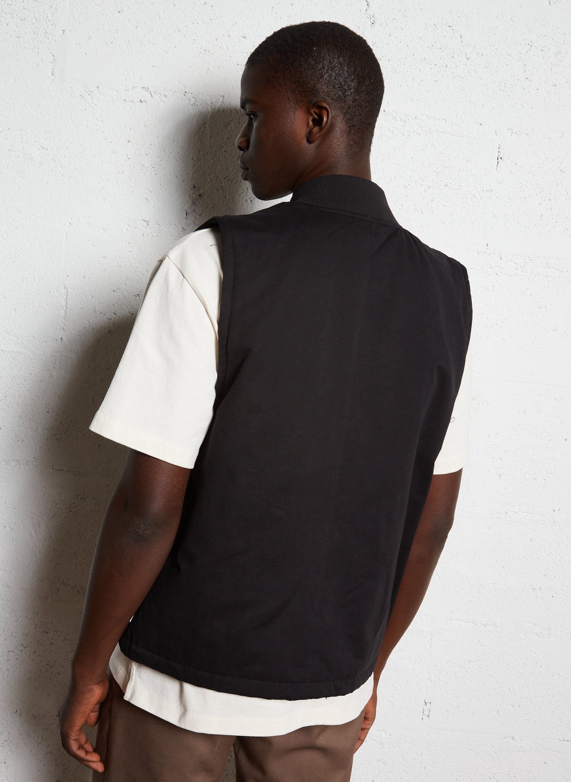 Veste sans manches en coton mélangé LES DEUX Noir