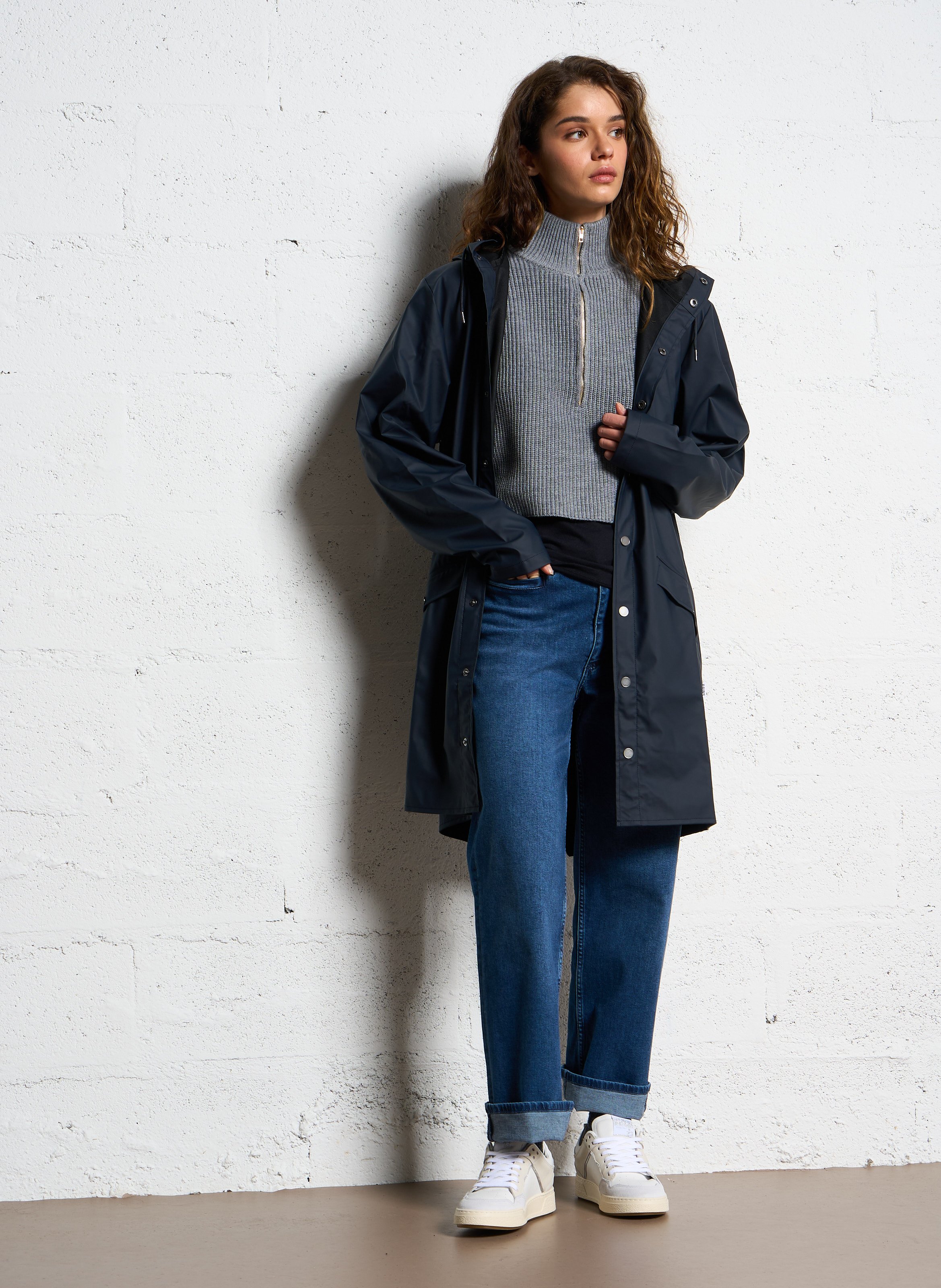 Hooded waterproof windcheater RAINS