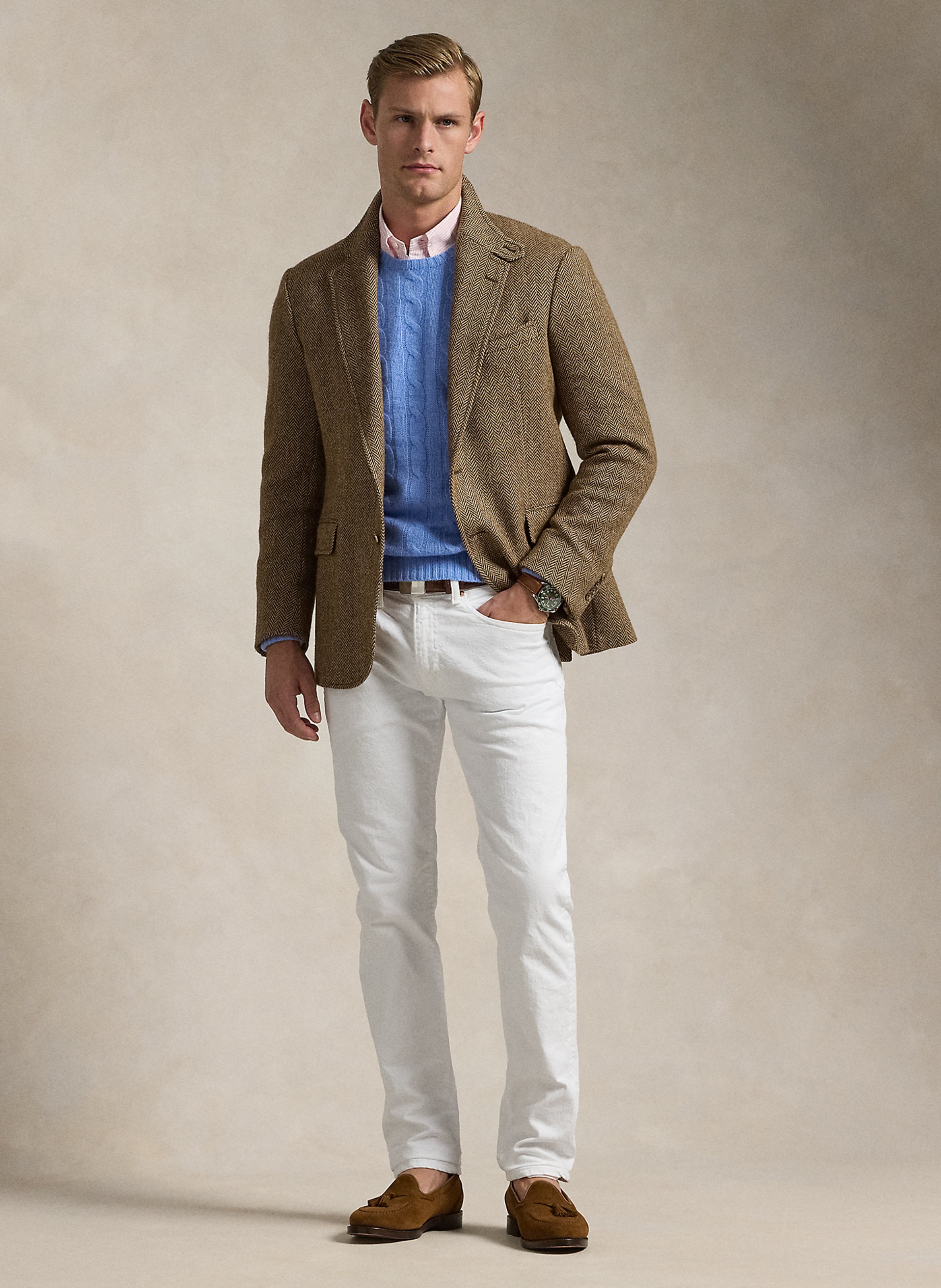 High Waist Slim Fit Jeans POLO RALPH LAUREN Weiss