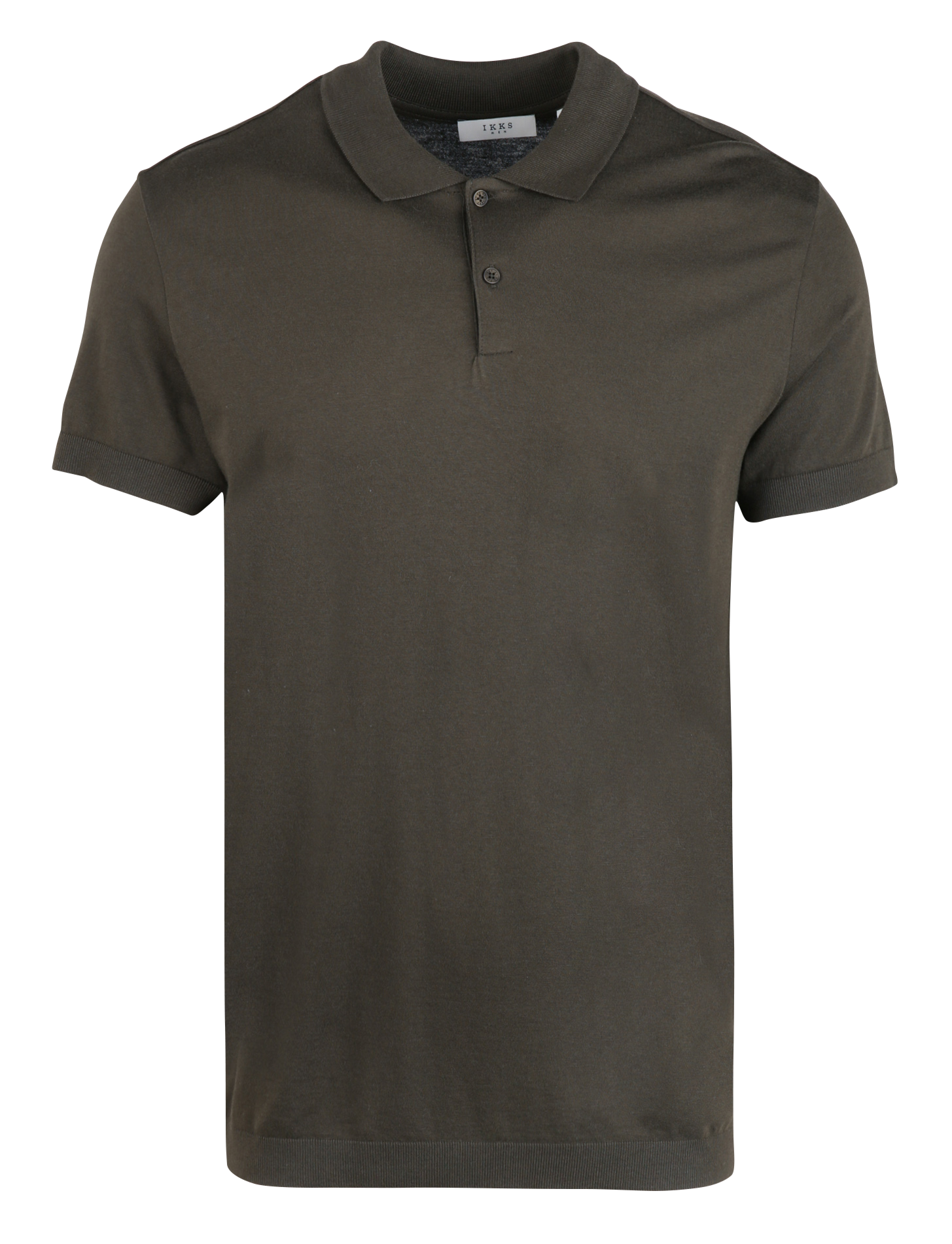 Cotton and linen polo shirt  Kaki