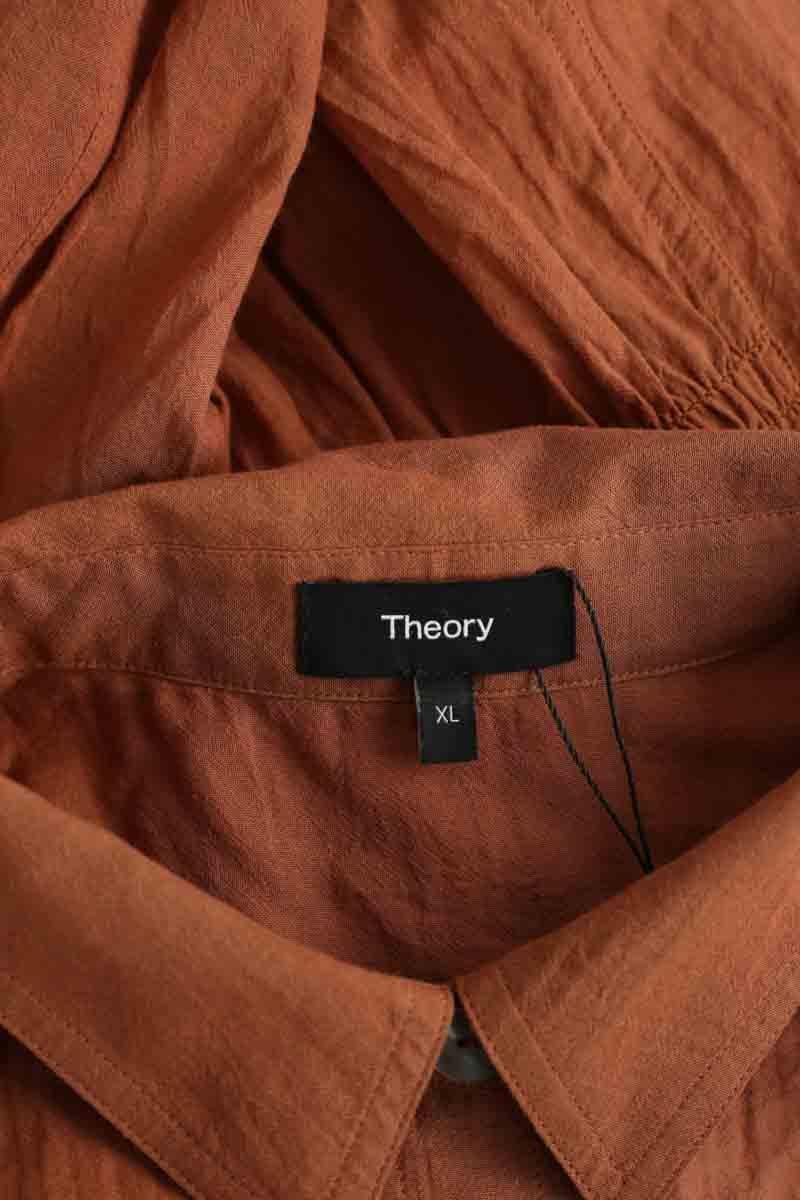 Cotton shirt THEORY - Seconde Main Brown