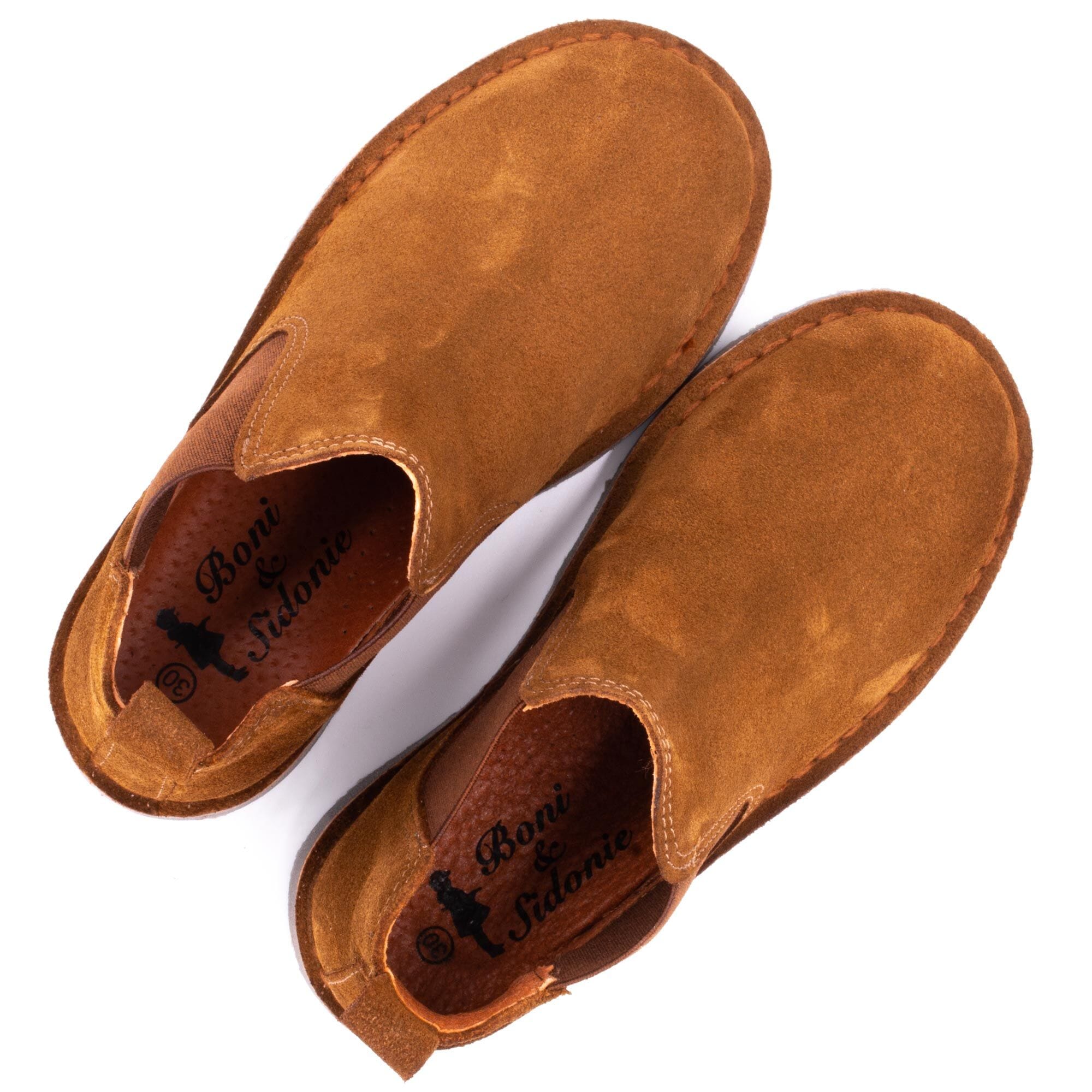 Boots enfant en daim Boni & Sidonie Beige