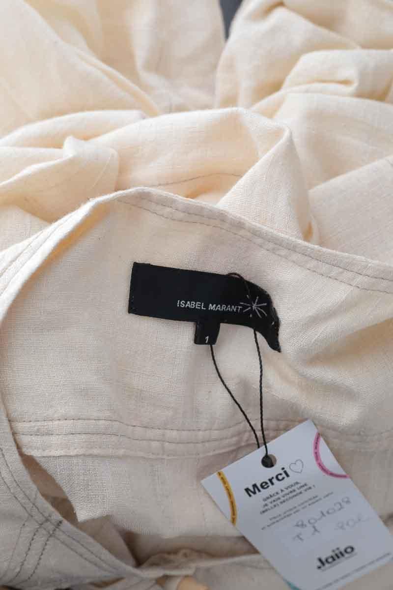 Silk dress ISABEL MARANT - Seconde Main Beige