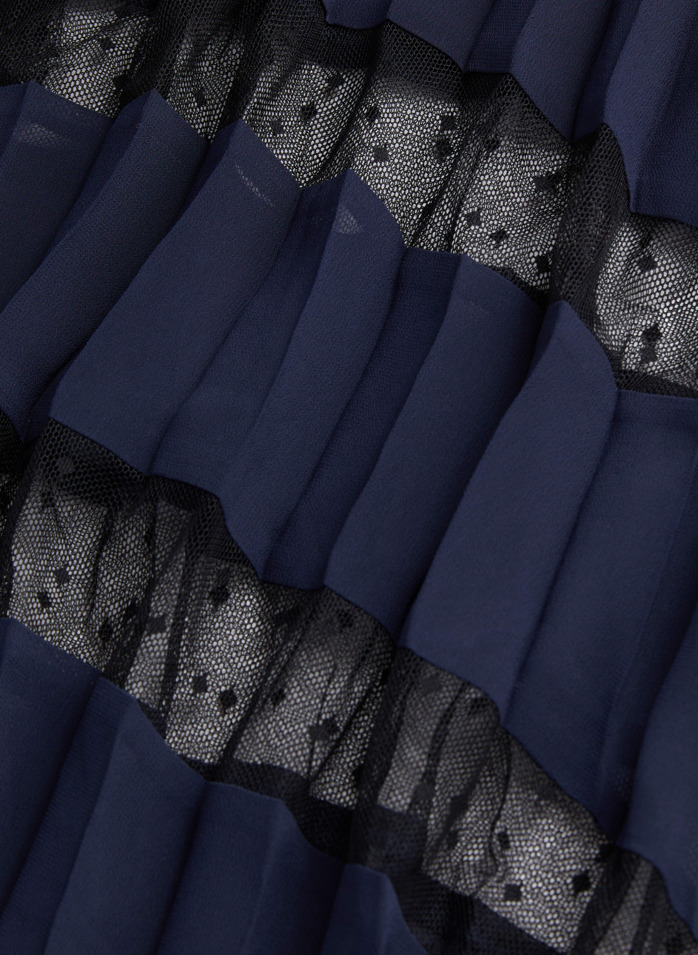 Long fluid dress with lace detail THE KOOPLES Blue