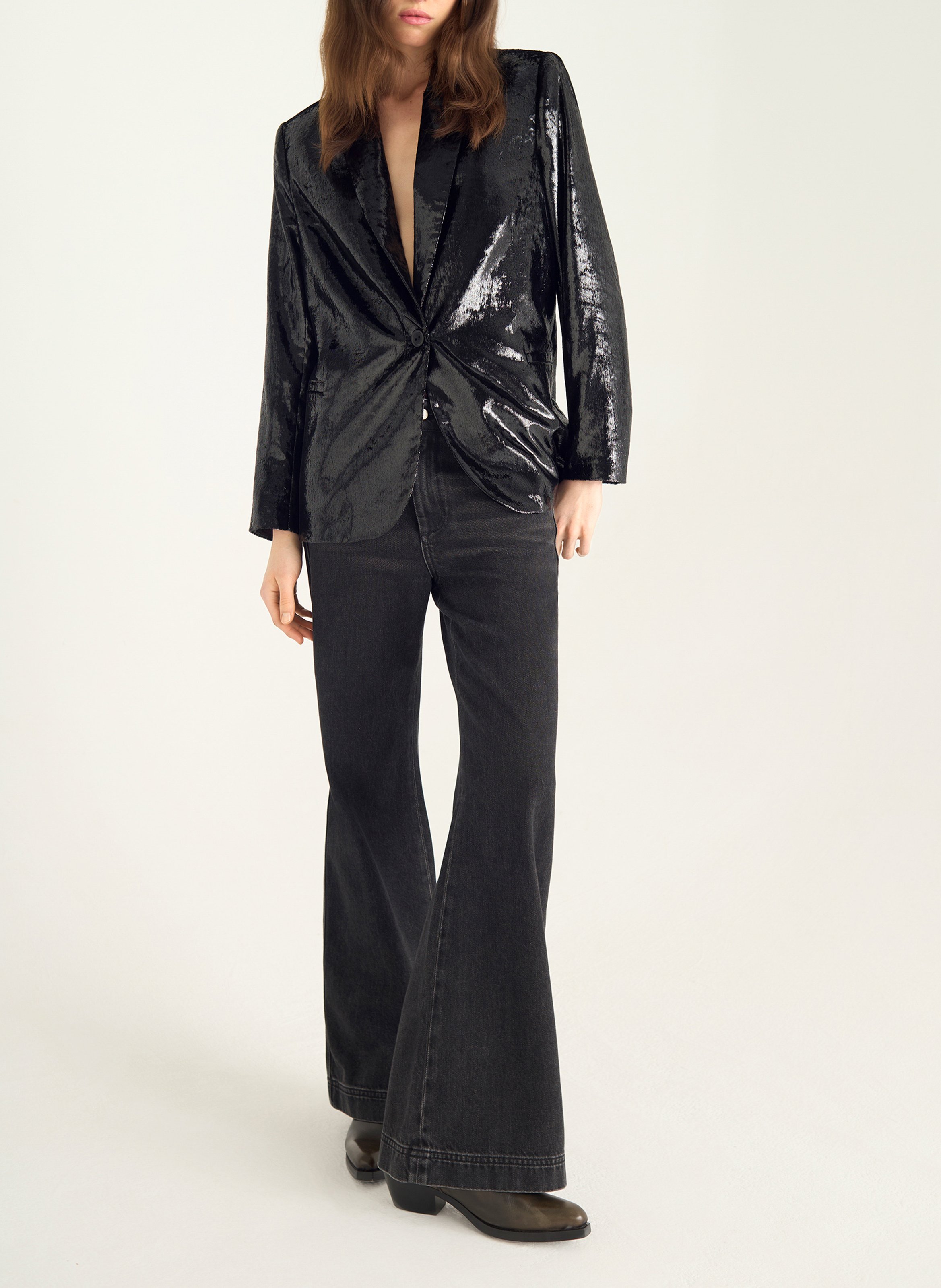 Veste col tailleur  COTELAC Noir