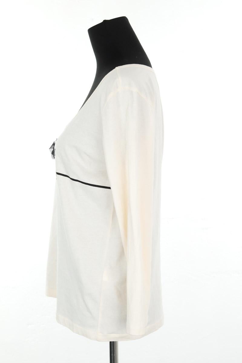 Cotton T-shirt SONIA RYKIEL - Seconde Main Beige