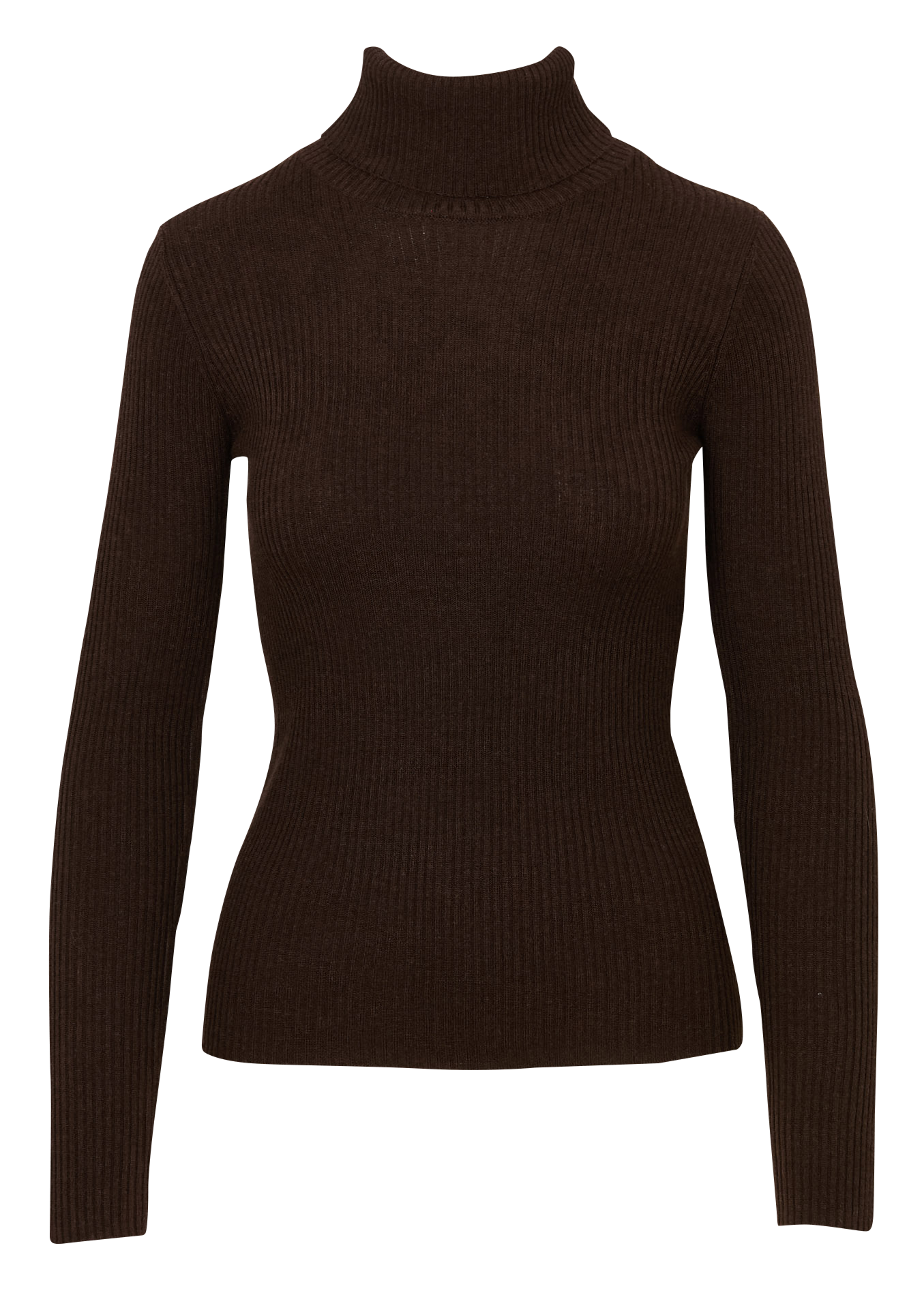 Pull moulant col rond MKT Marron